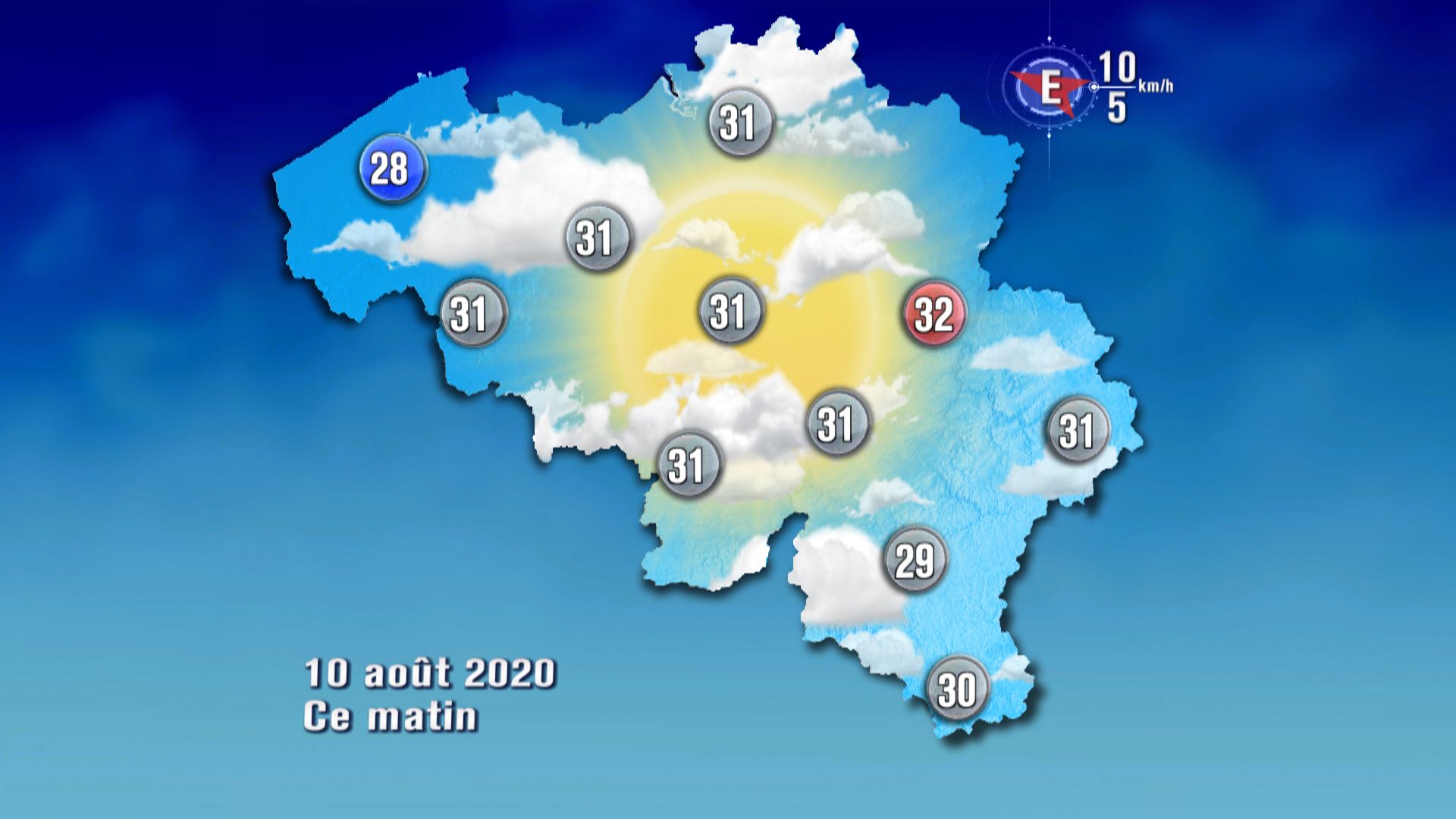 Météo de ce lundi : chaleur et risque orageux