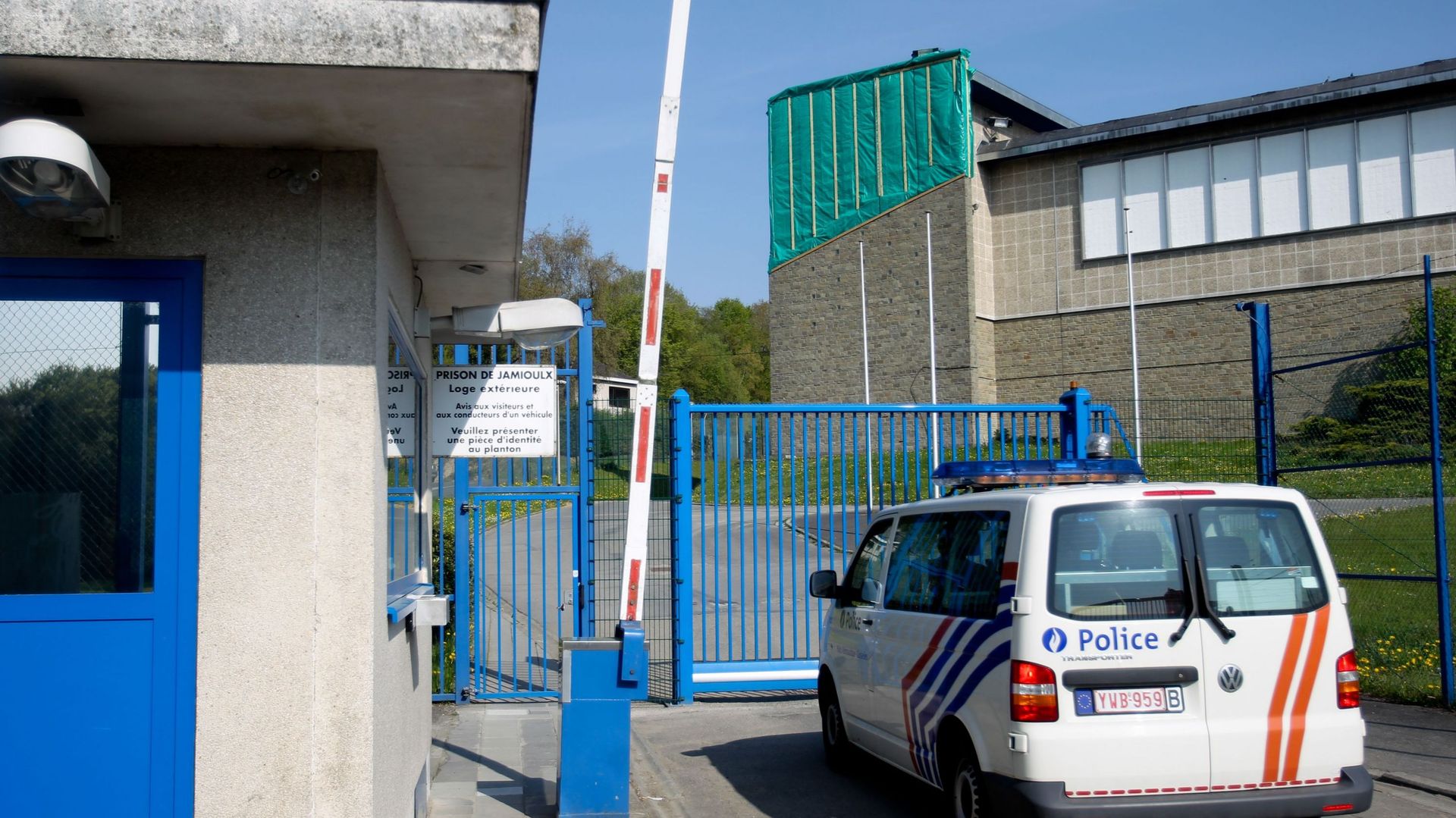 Vue de la prison de Jamioulx, en province de Hainaut, le 6 mai 2016.