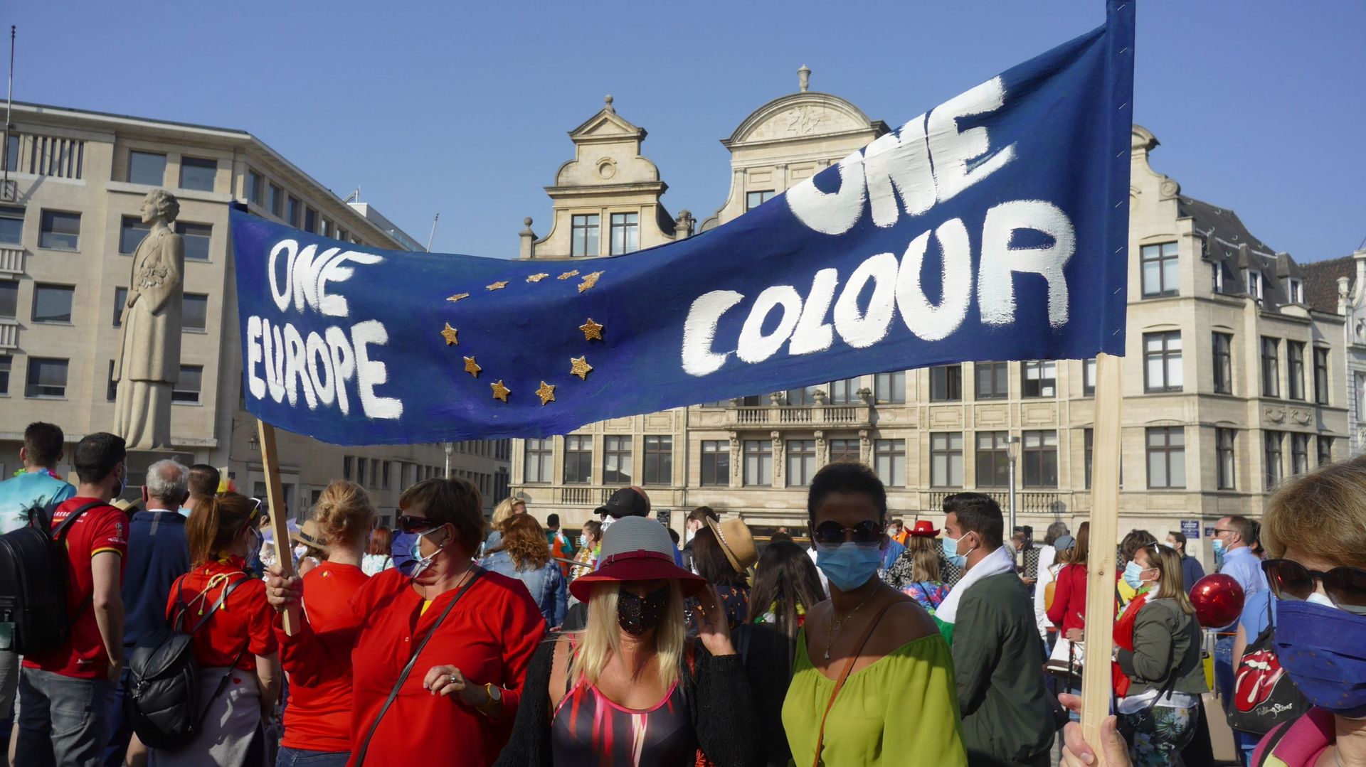 Coronavirus : manifestation à Bruxelles pour des restrictions simplifiées aux frontières européennes