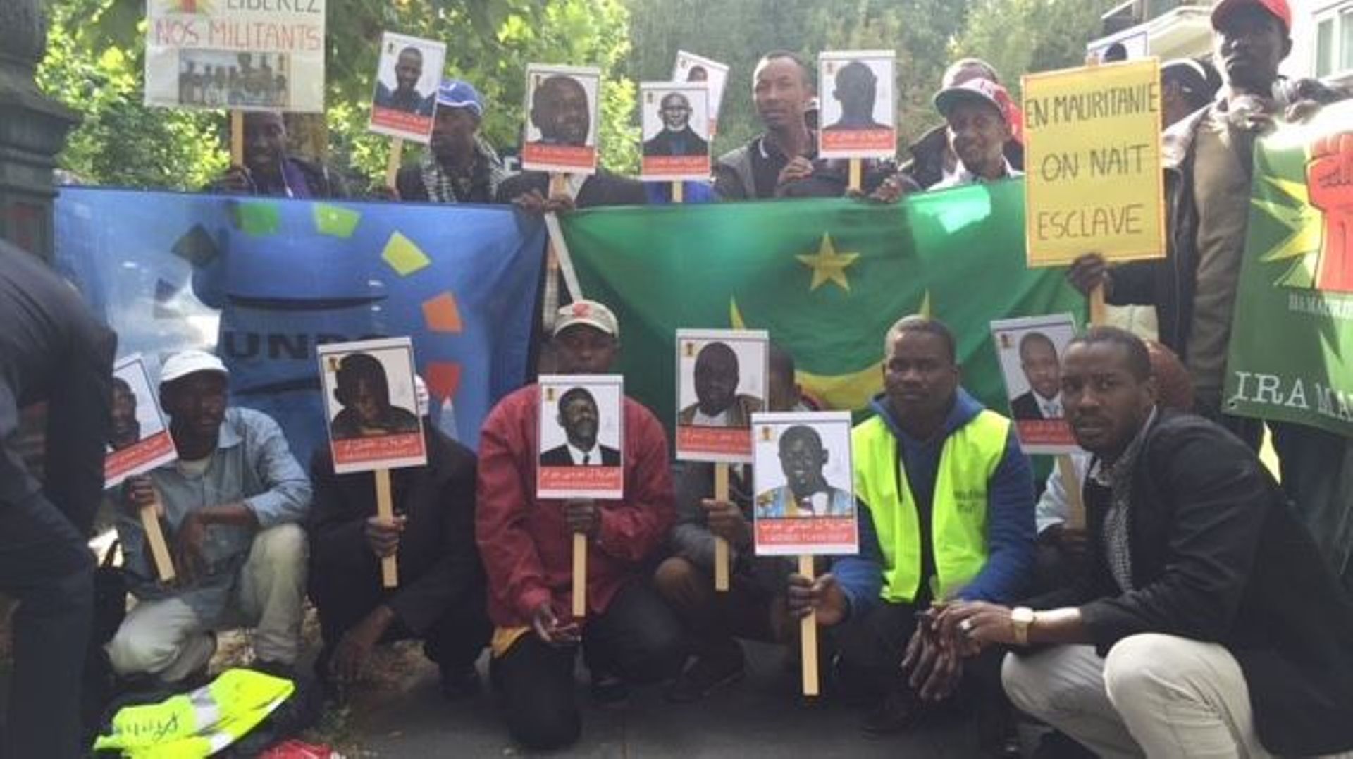 Manifestation à l’appel de l’IRA devant l’ambassade de Mauritanie, à Bruxelles