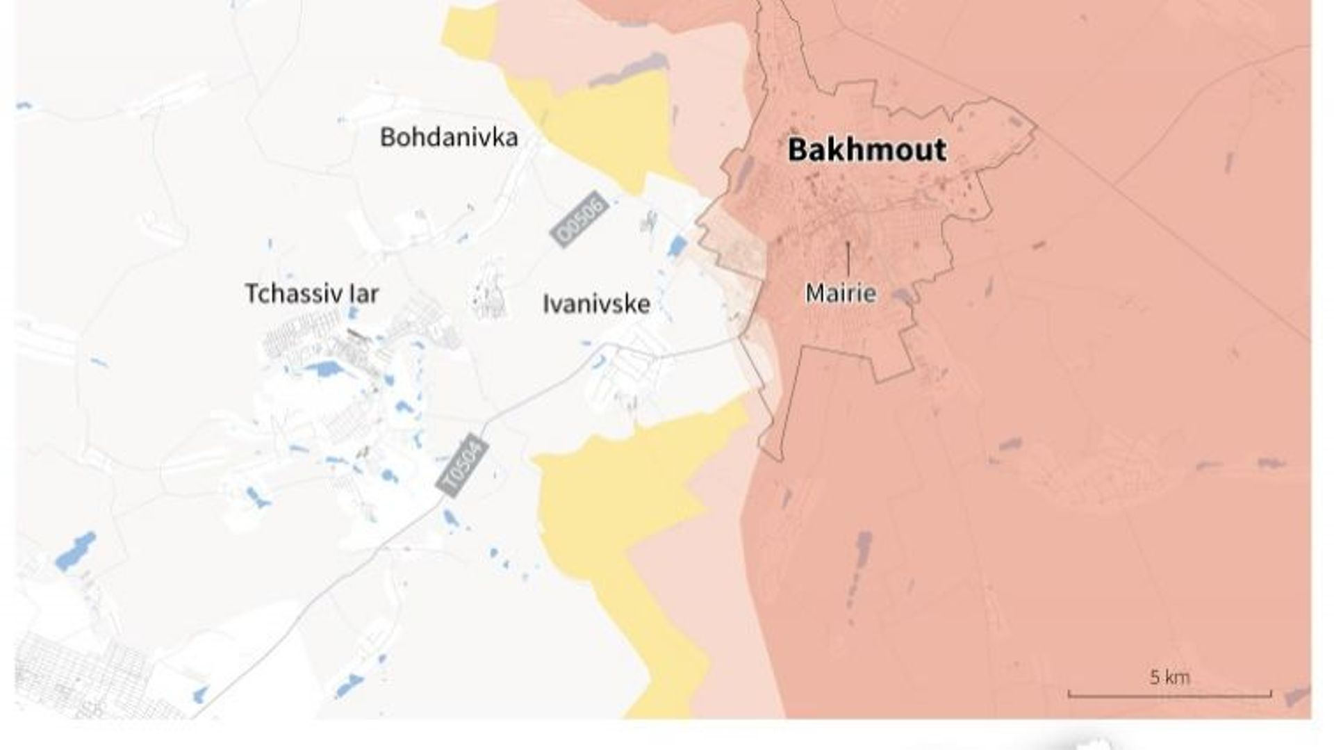 Les combats continuent autour de Bakhmout