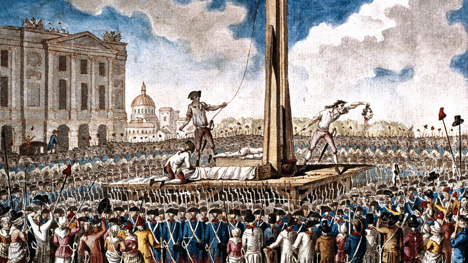 L'exécution de Louis XVI sur la place de La Révolution