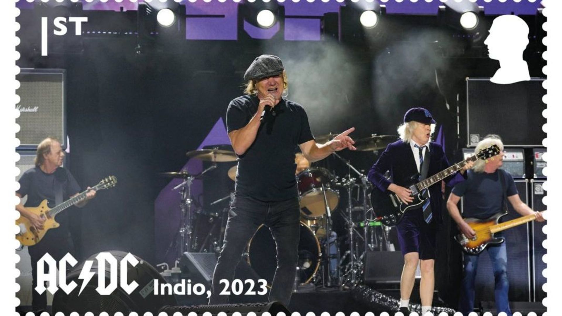 AC/DC célébrés par Royal Mail avec une série de timbres commémoratifs ...