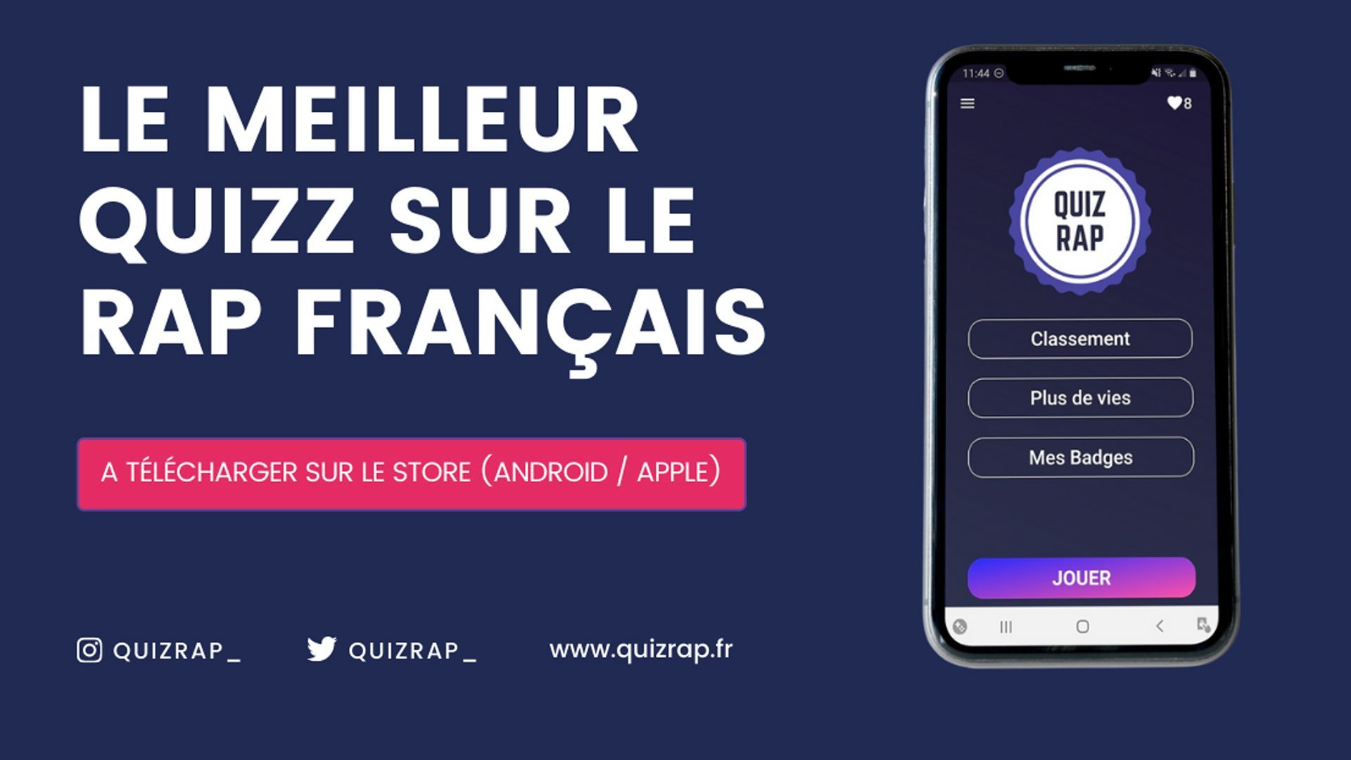 QUIZ RAP : une application pour tester ta culture sur le rap francophone