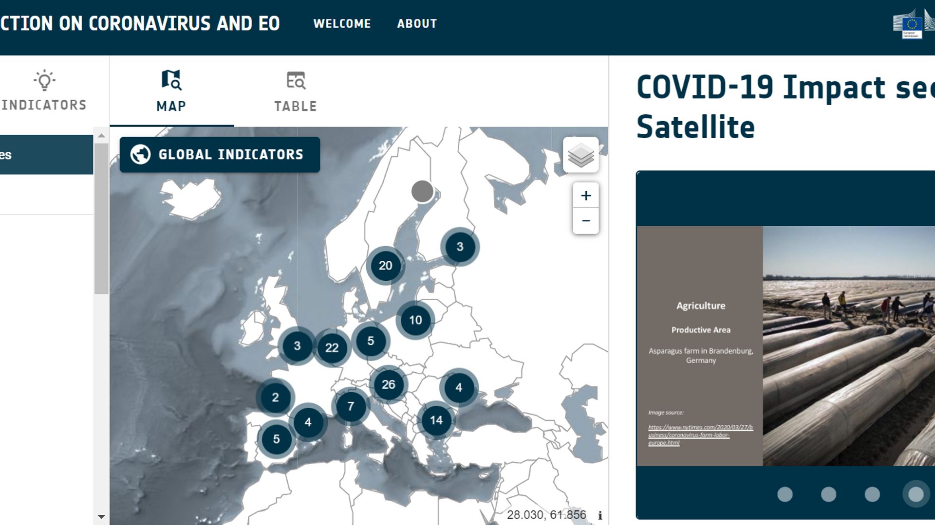 Un nouveau site web de l'ESA montre l'impact du coronavirus depuis les satellites