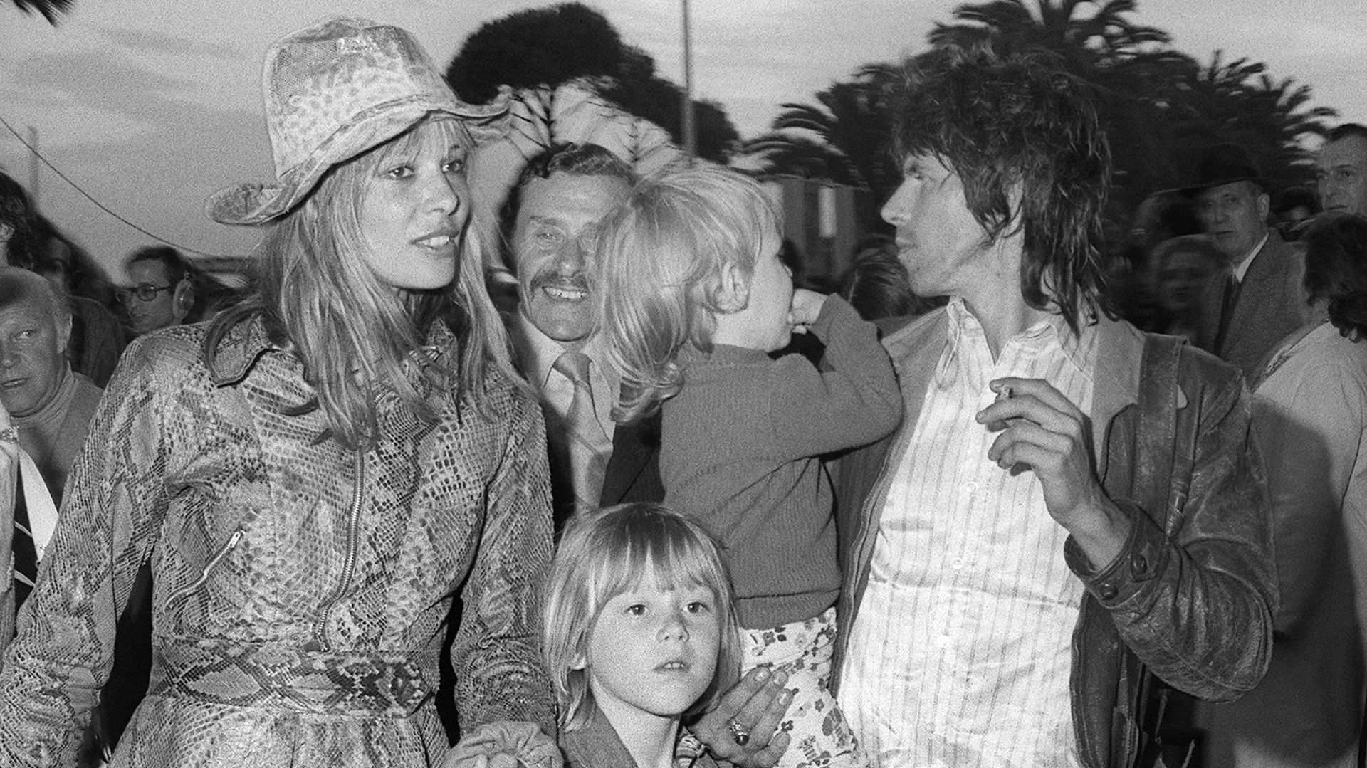 Anita Pallenberg et Keith Richards en 1971