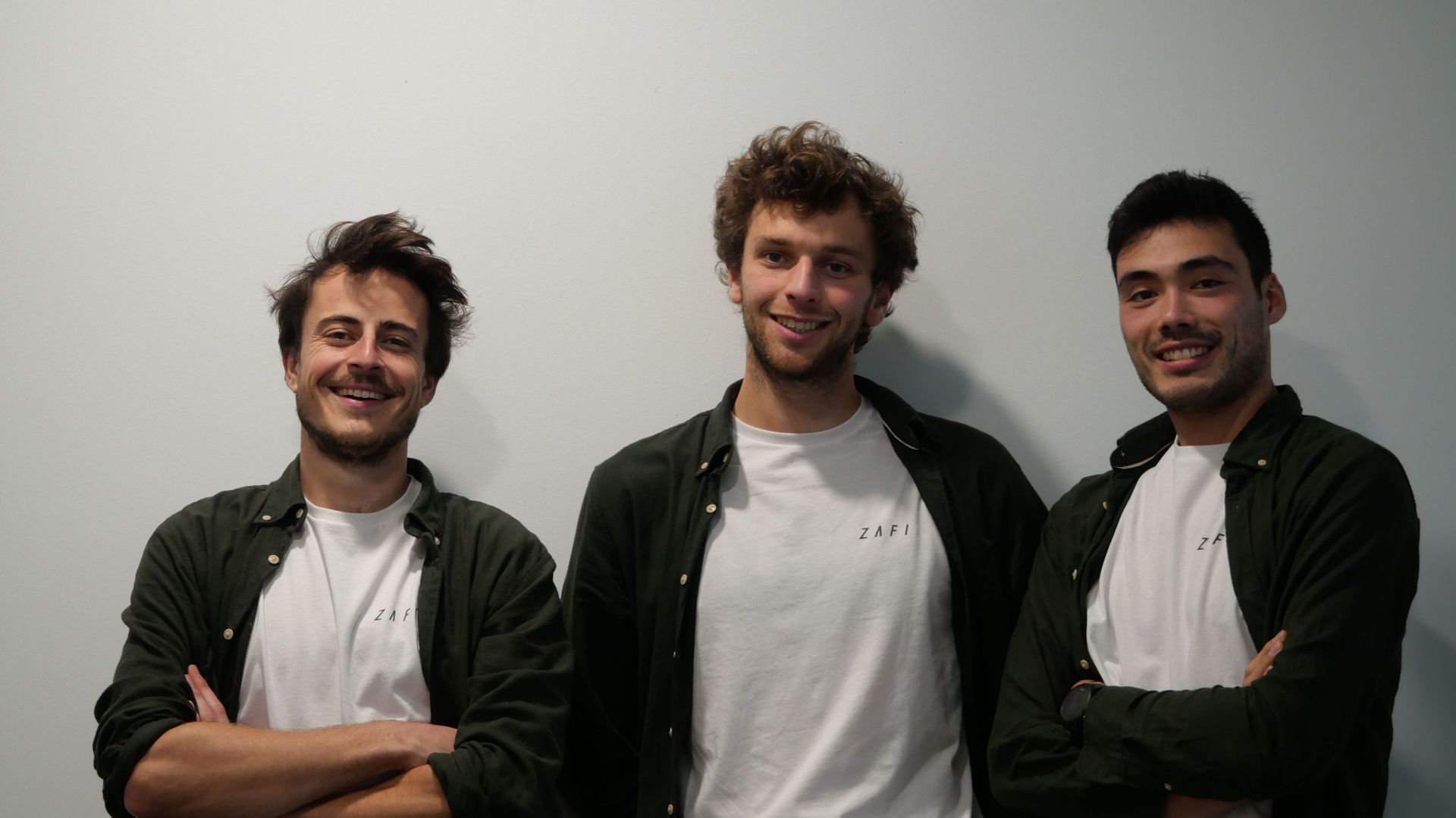 De gauche à droite : Loïc Houtart, Simon Malvaux - Johan Triquet.