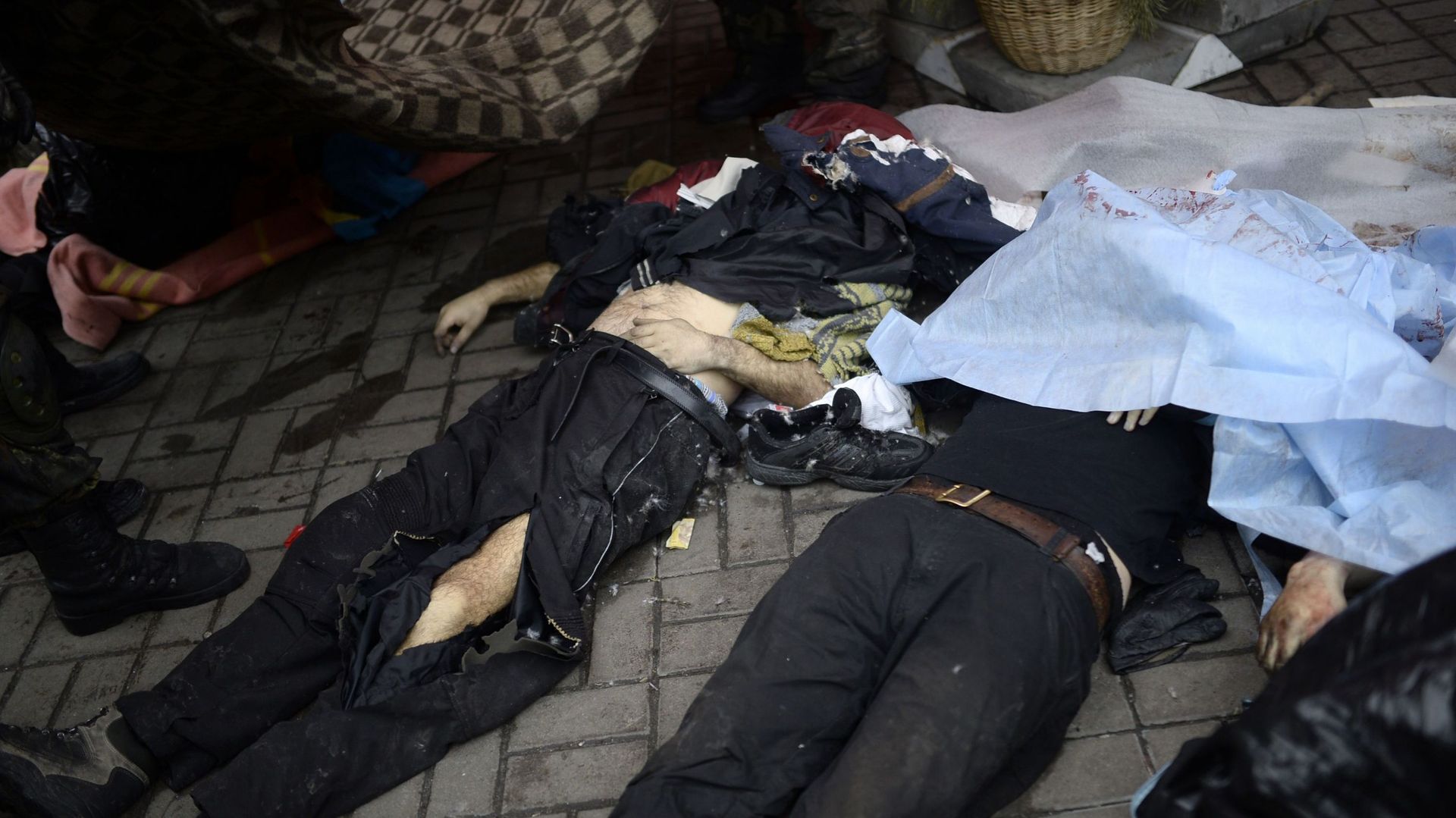 Des cadavres au centre de la capitale, Kiev