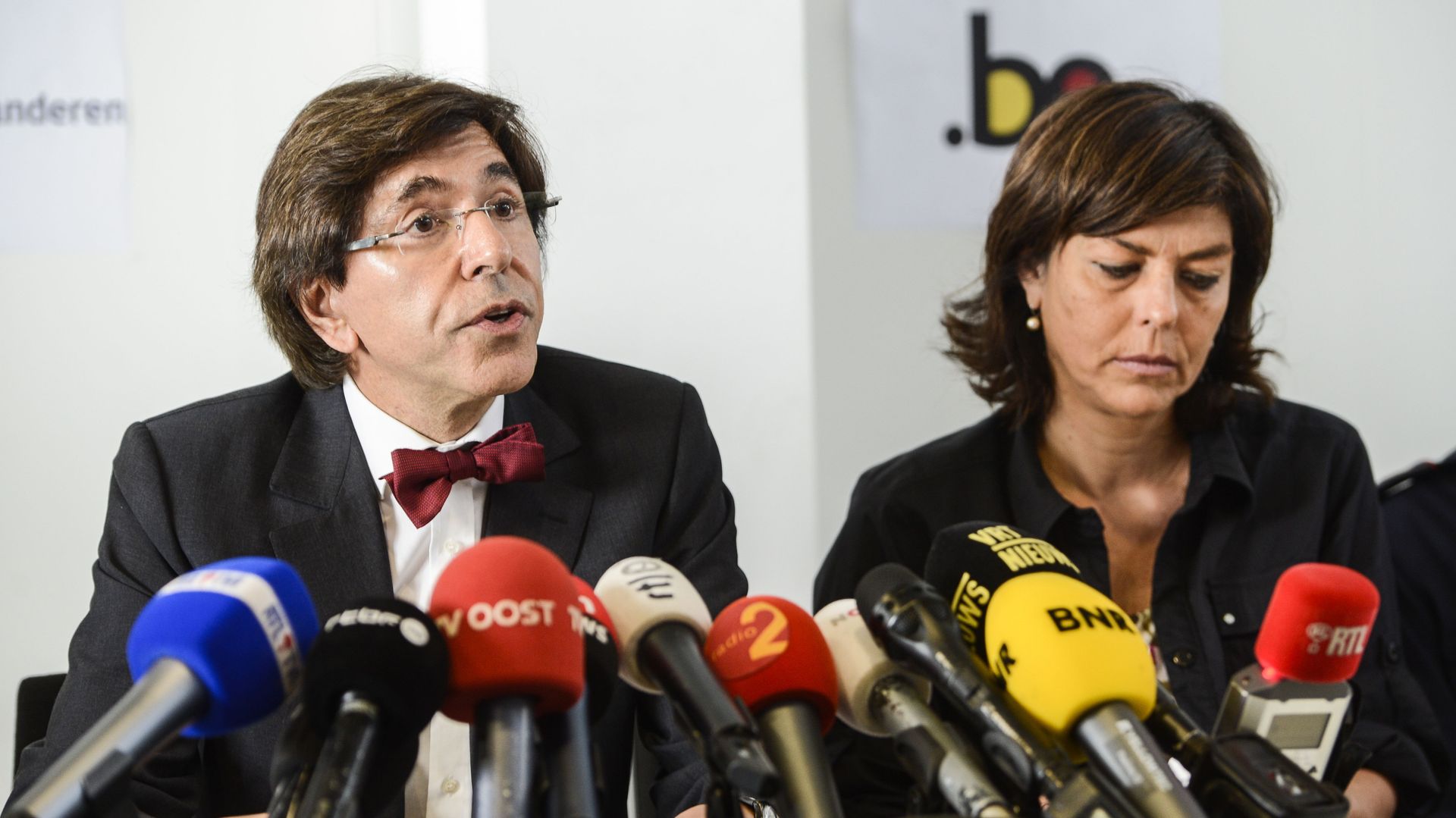 Le Premier ministre Elio Di Rupo et la Vice-Première ministre et Ministre de l'Intérieur, Joëlle Milquet, font le point sur la catastrophe de Wetteren