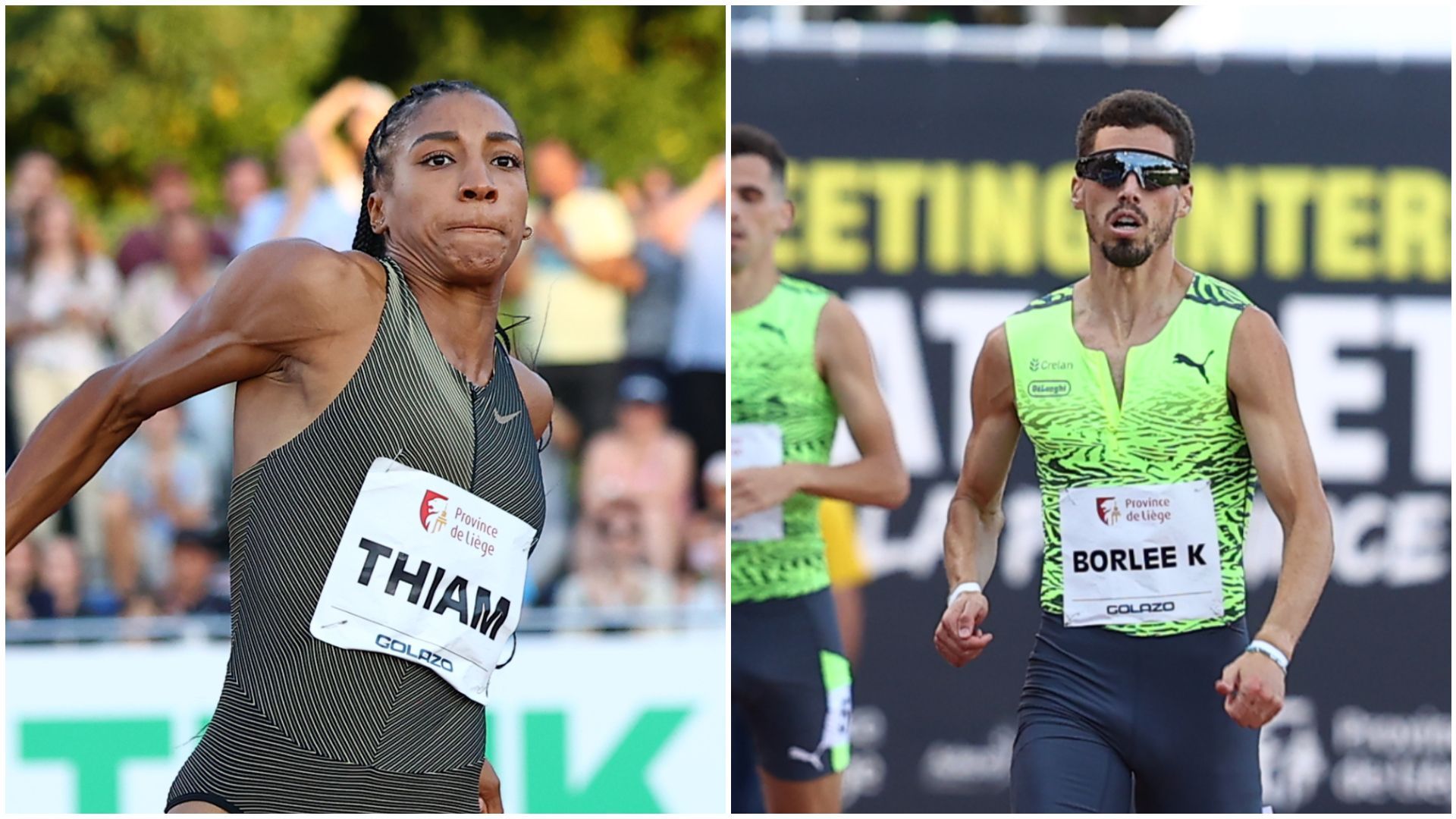 Nafi Thiam et Kevin Borlée