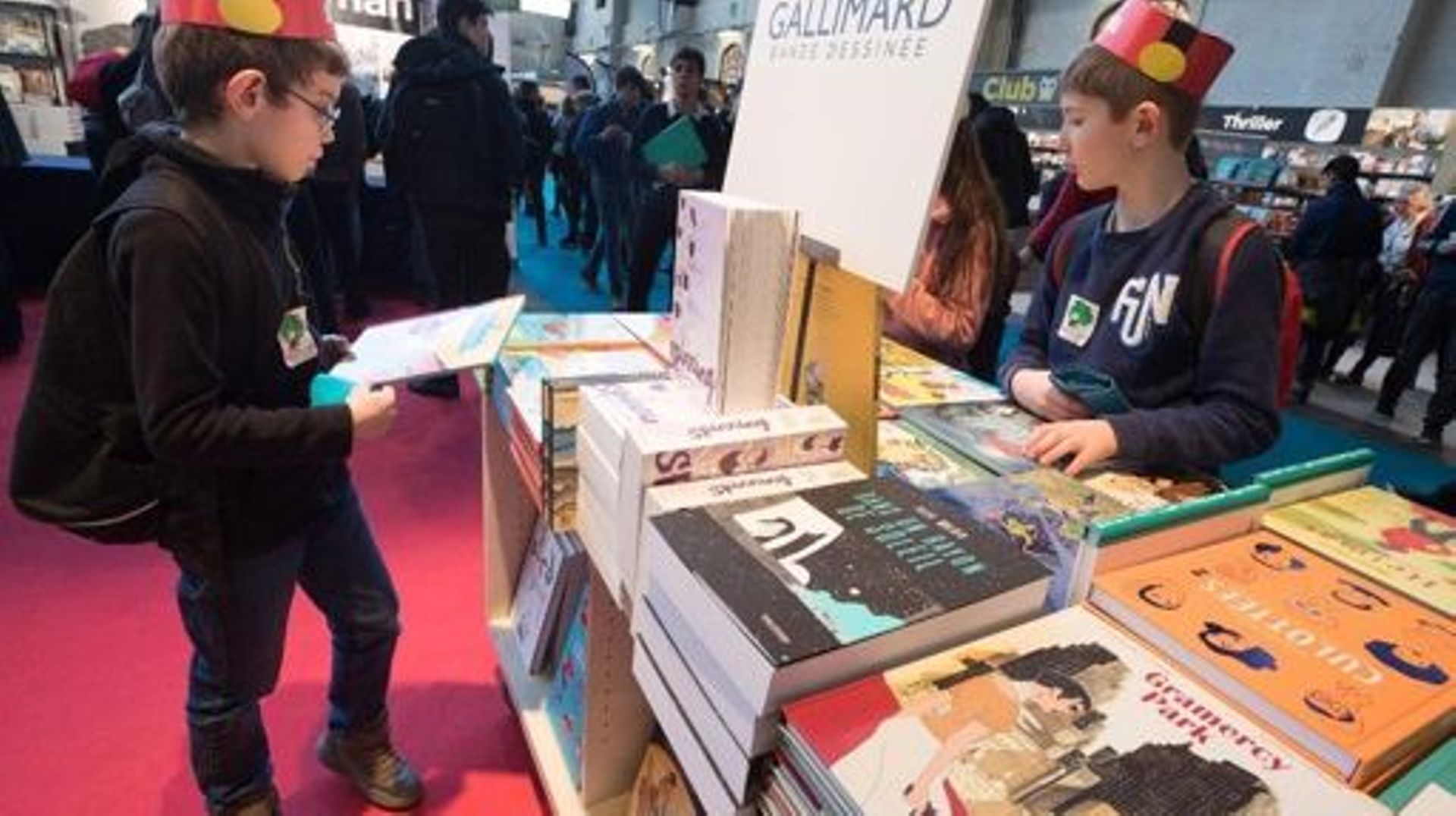 Illustration picture taken during the first day of the 'Foire du Livre de Bruxelles' Brussels book fair, Thursday 14 February 2019. BELGA PHOTO BENOIT DOPPAGNE