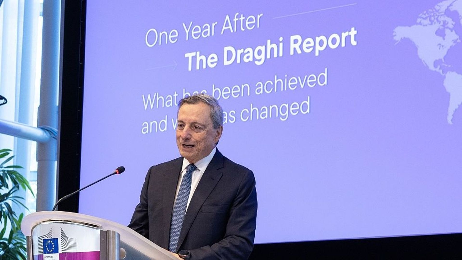 "Les entreprises et les citoyens sont déçus par la lenteur" de l'Europe : Mario Draghi sévère un an après la publication de son rapport