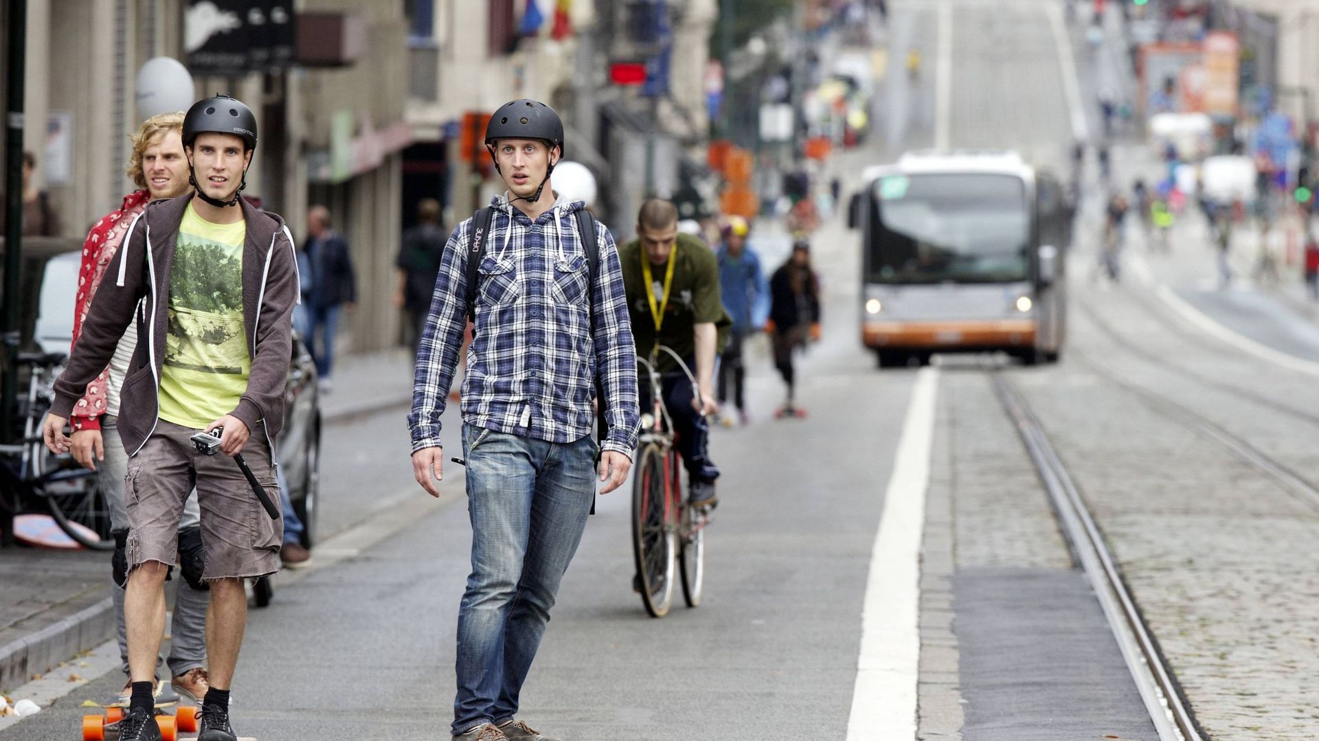Bruxelles: la journée sans voiture a attiré moins de monde cette année