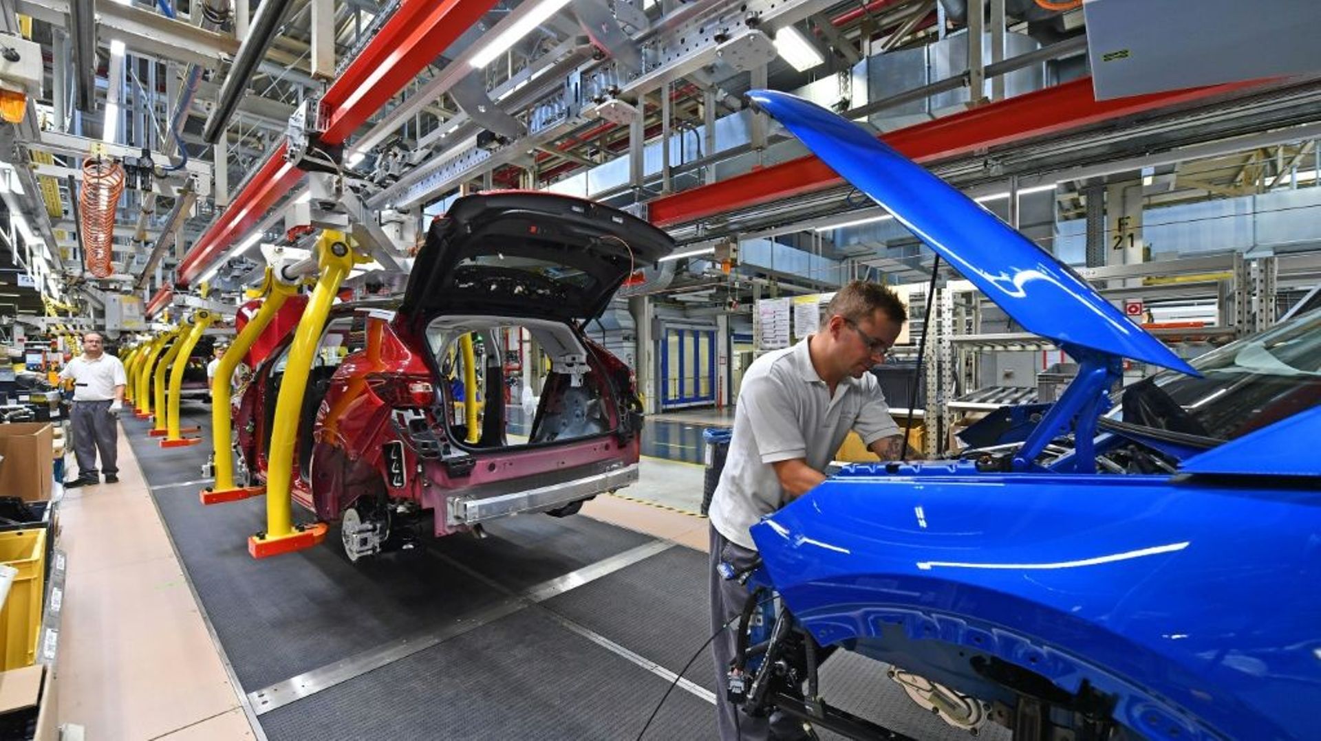 Dans l'usine d'Opel à Eisenach, en Allemagne, le 28 août 2019