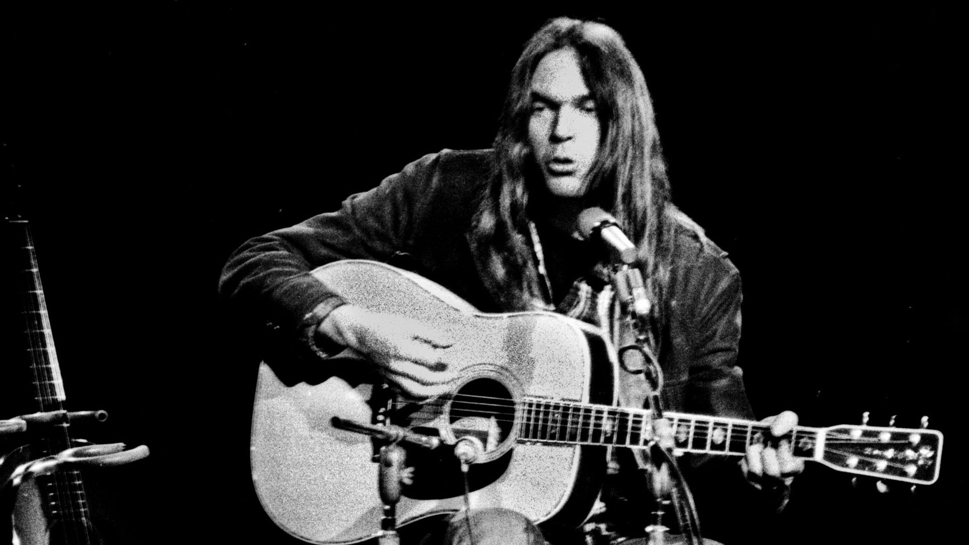 Neil Young au Royal Albert Hall de Londres en 1971