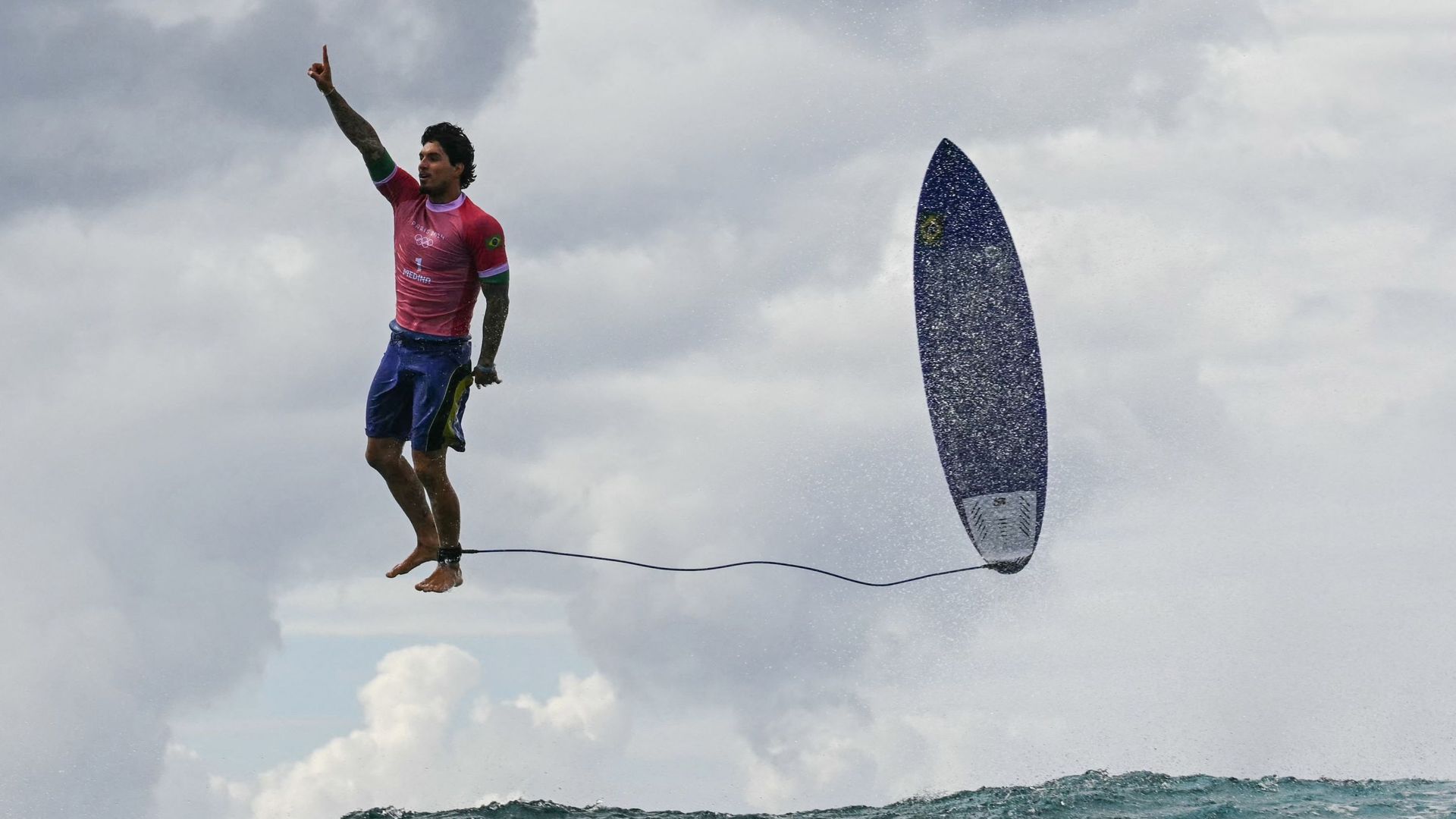 ‘We’ve all been waiting for this moment’: Photographer shares surreal snapshot of Olympic surfer Gabriel Medina