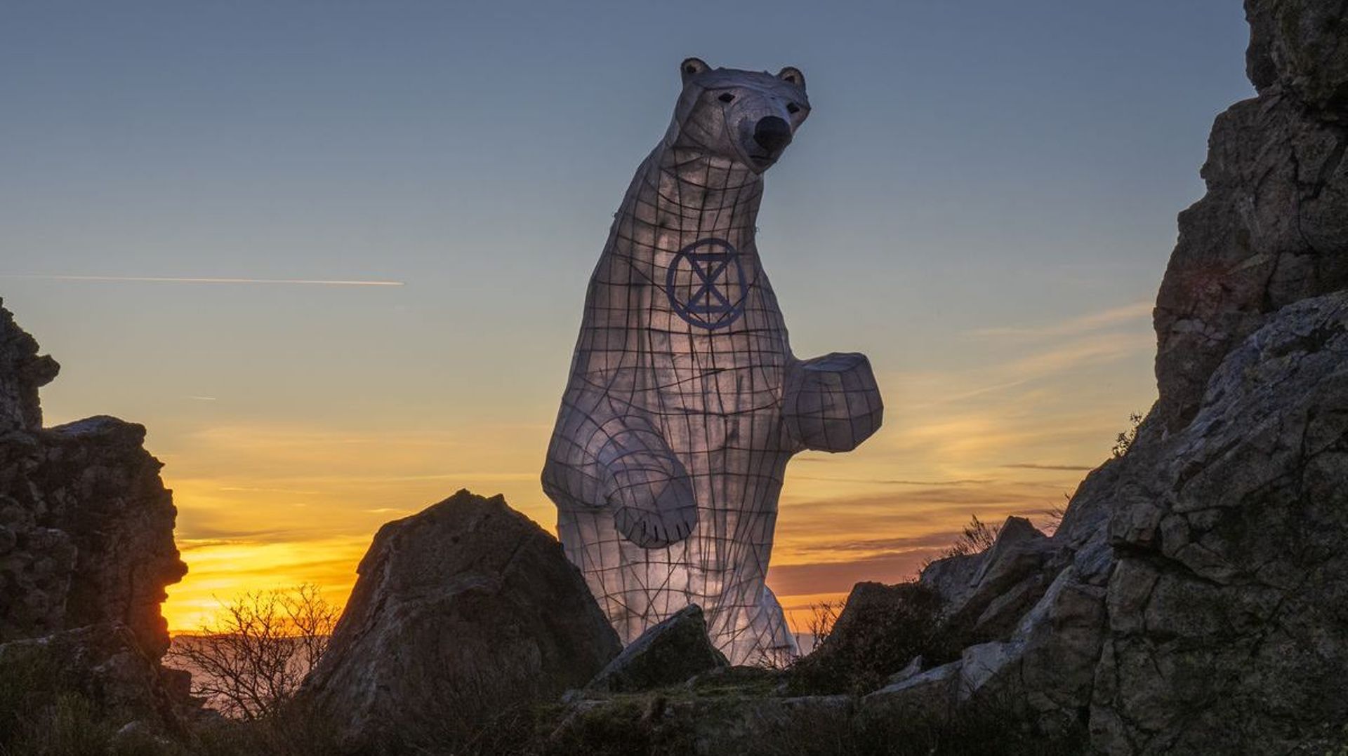Clarion, l'ours polaire de l'artiste Bamber Hawes