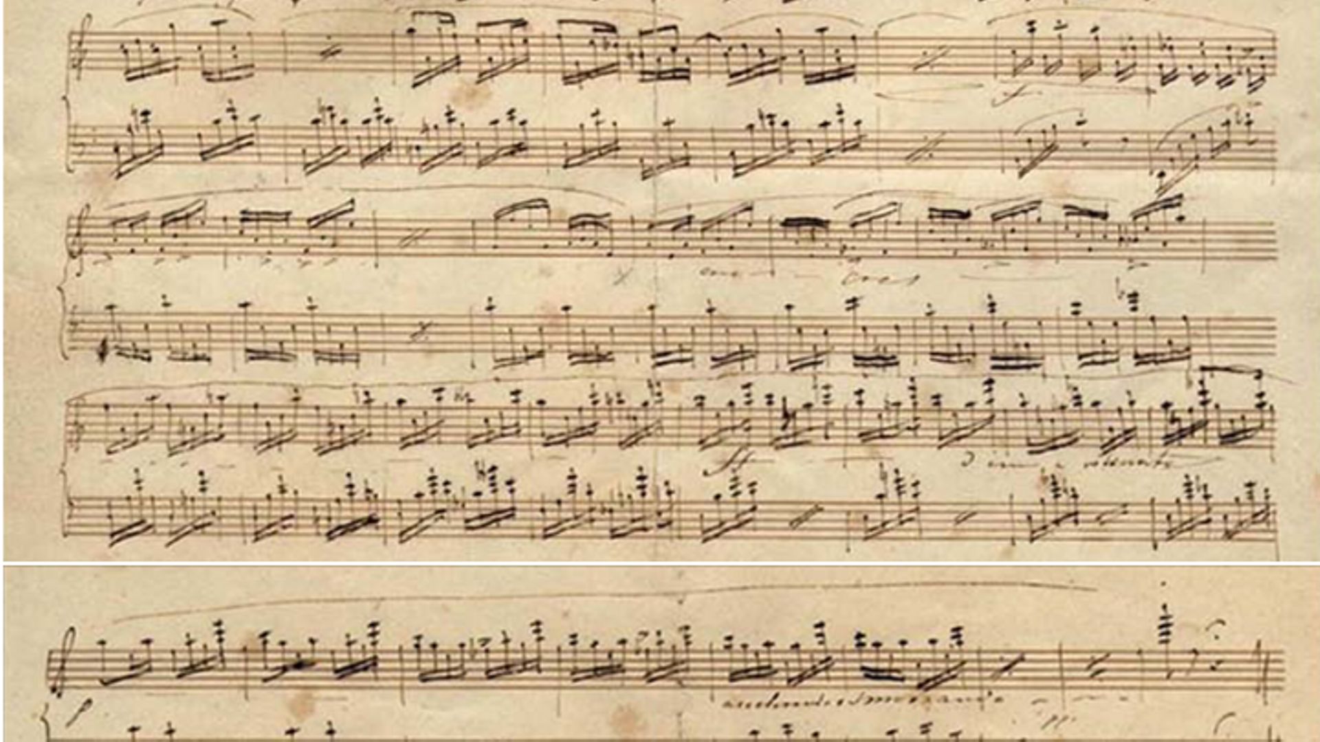 Prélude n°26 de Chopin - Partition autographe
