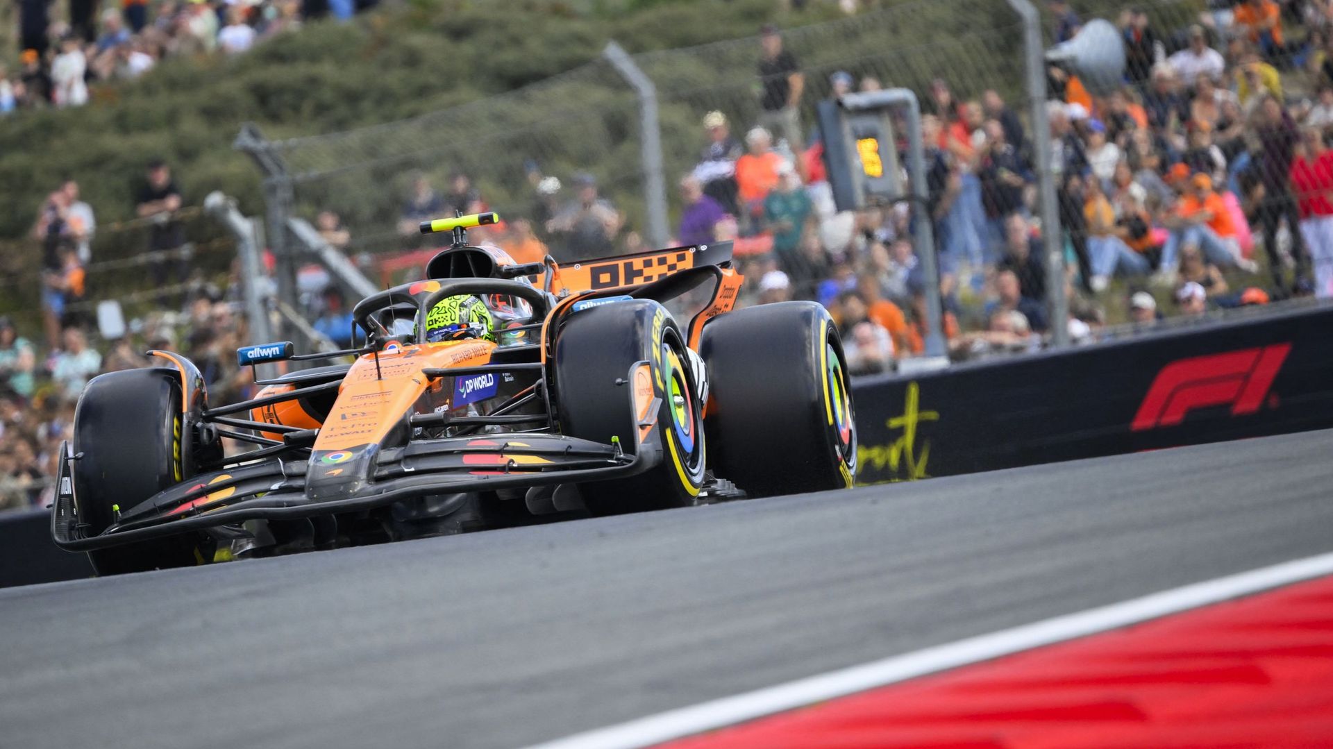 F1 Pays-Bas : Norris domine une deuxième séance marquée par deux drapeaux rouges