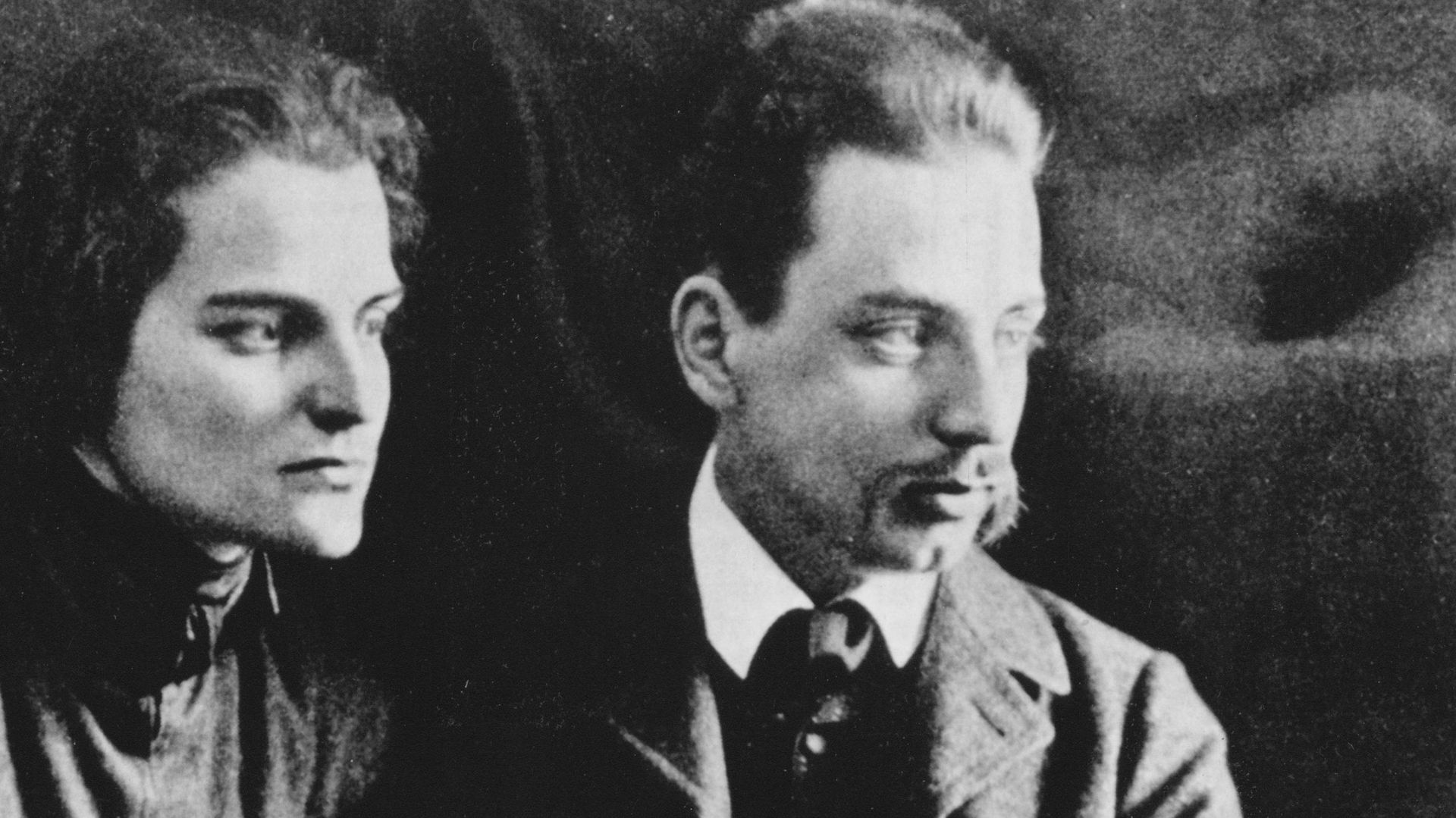 Rainer Maria Rilke et son épouse, Clara Westhoff, en 1910