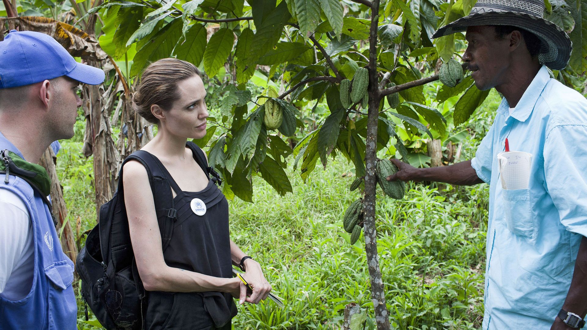 Angelina Jolie en visite en Équateur