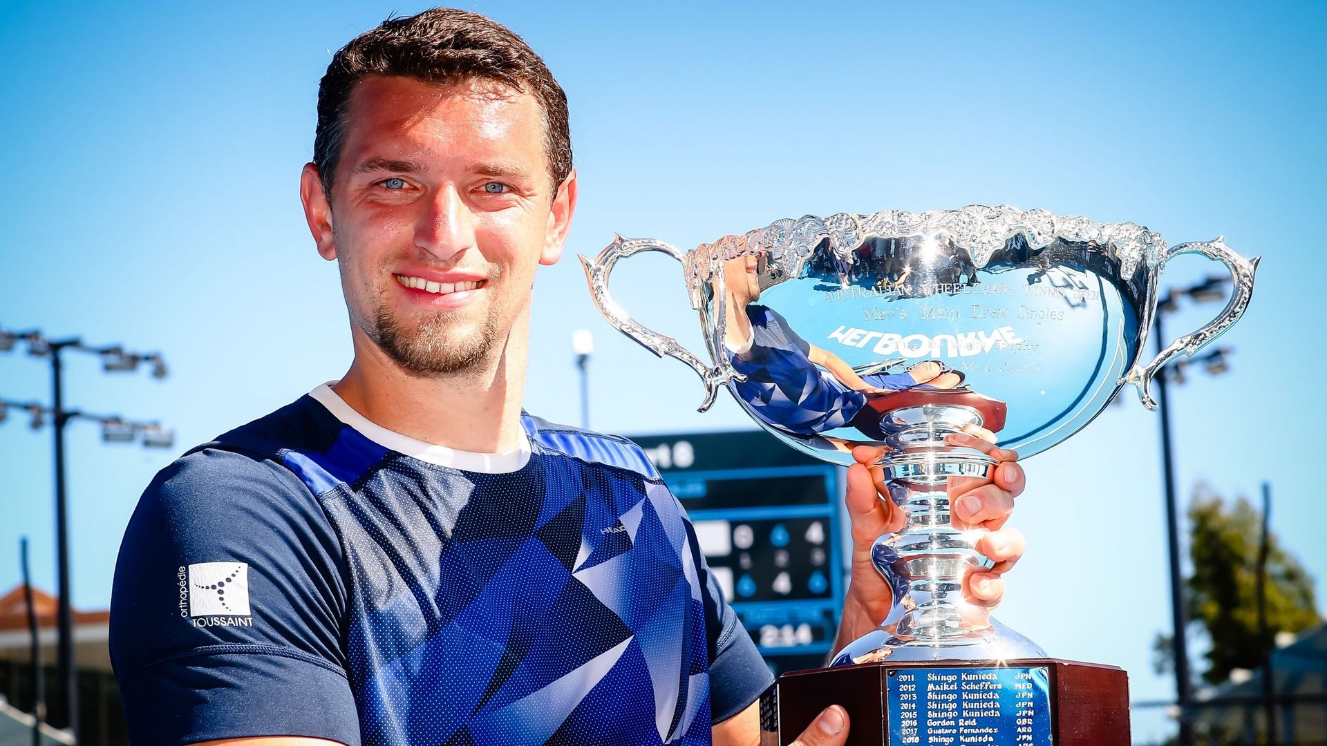 Joachim Gérard : "Je prends des tonnes de plaisir à jouer au tennis et à soulever ce trophée"