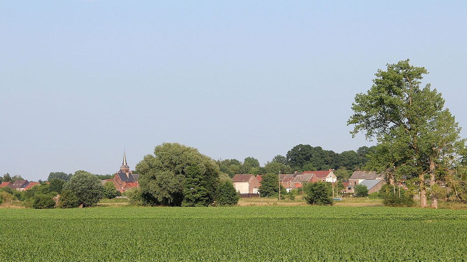 Le village de Mesvin et son quartier de l’église Saint-Vincent, à proximité de Mons