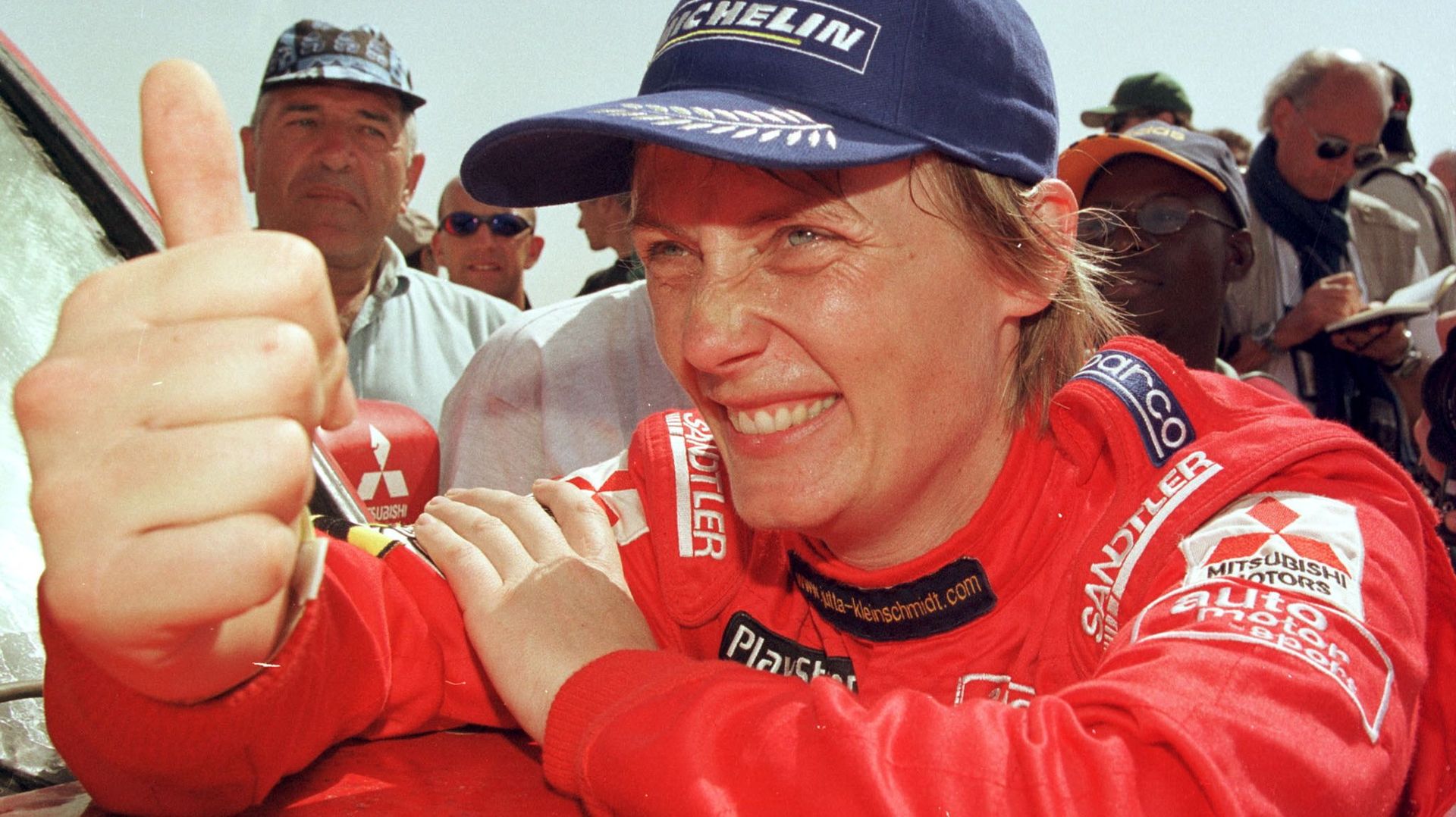 Jutta Kleinschmidt, première et seule femme à avoir remporté le Dakar.