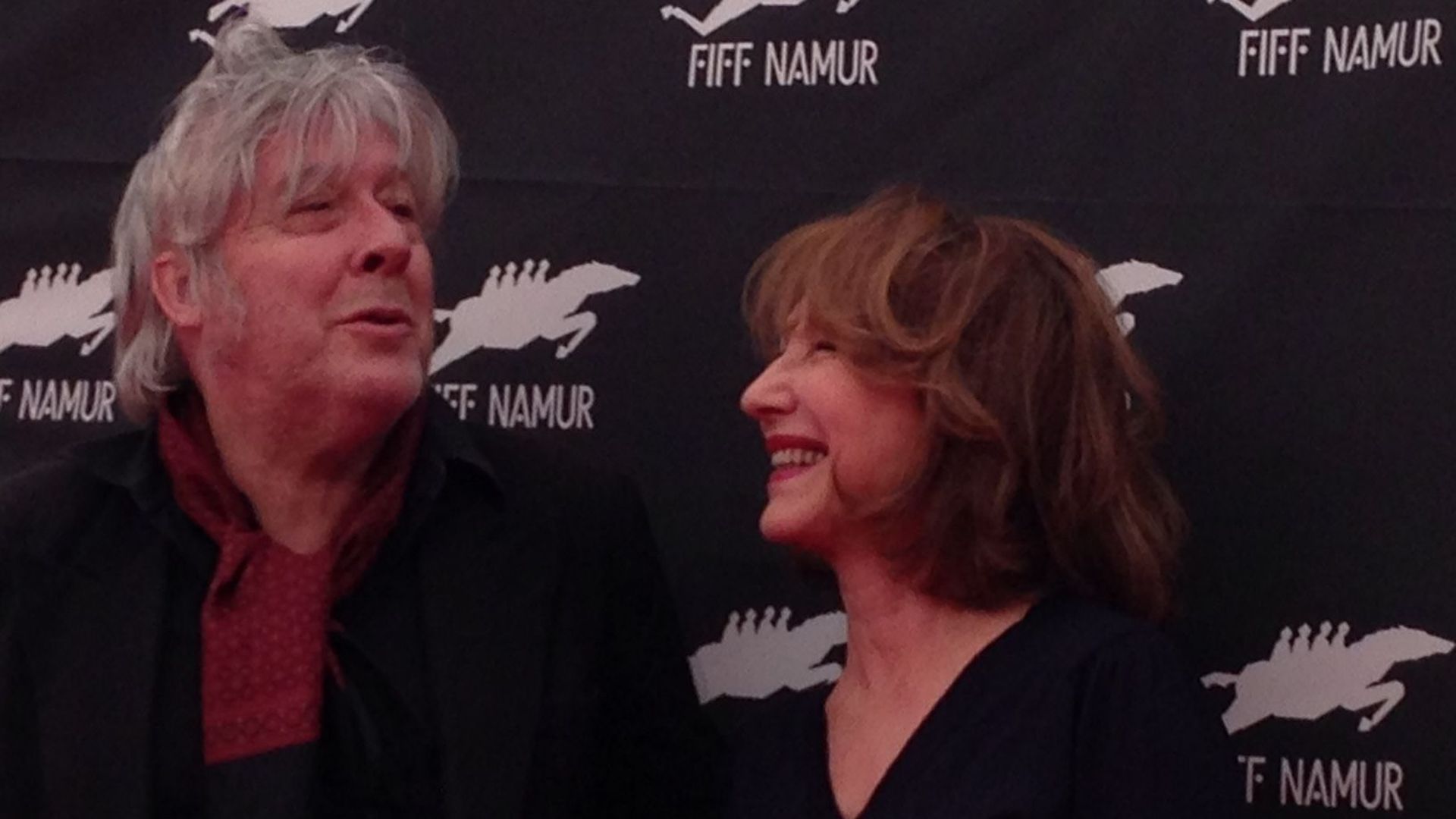 Arnaud et Nathalie Baye au Fiff de Namur en 2015 - un des festivals signataires de la lettre ouverte aux ministres, cri d'alarme des festivals de cinéma en Fédération Wallonie-Bruxelles
