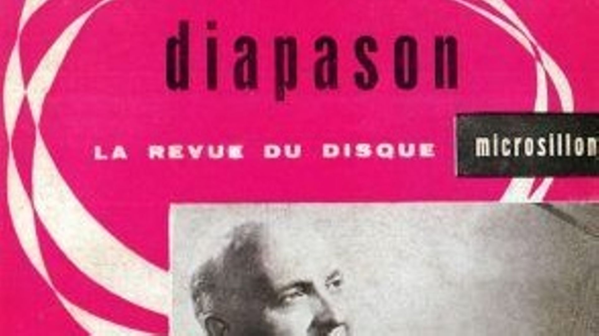 Premier numéro du magazine Diapason - la revue du disque microsillon, en janvier 1956. A la une, le pianiste Robert Casadesus (1988-1972).