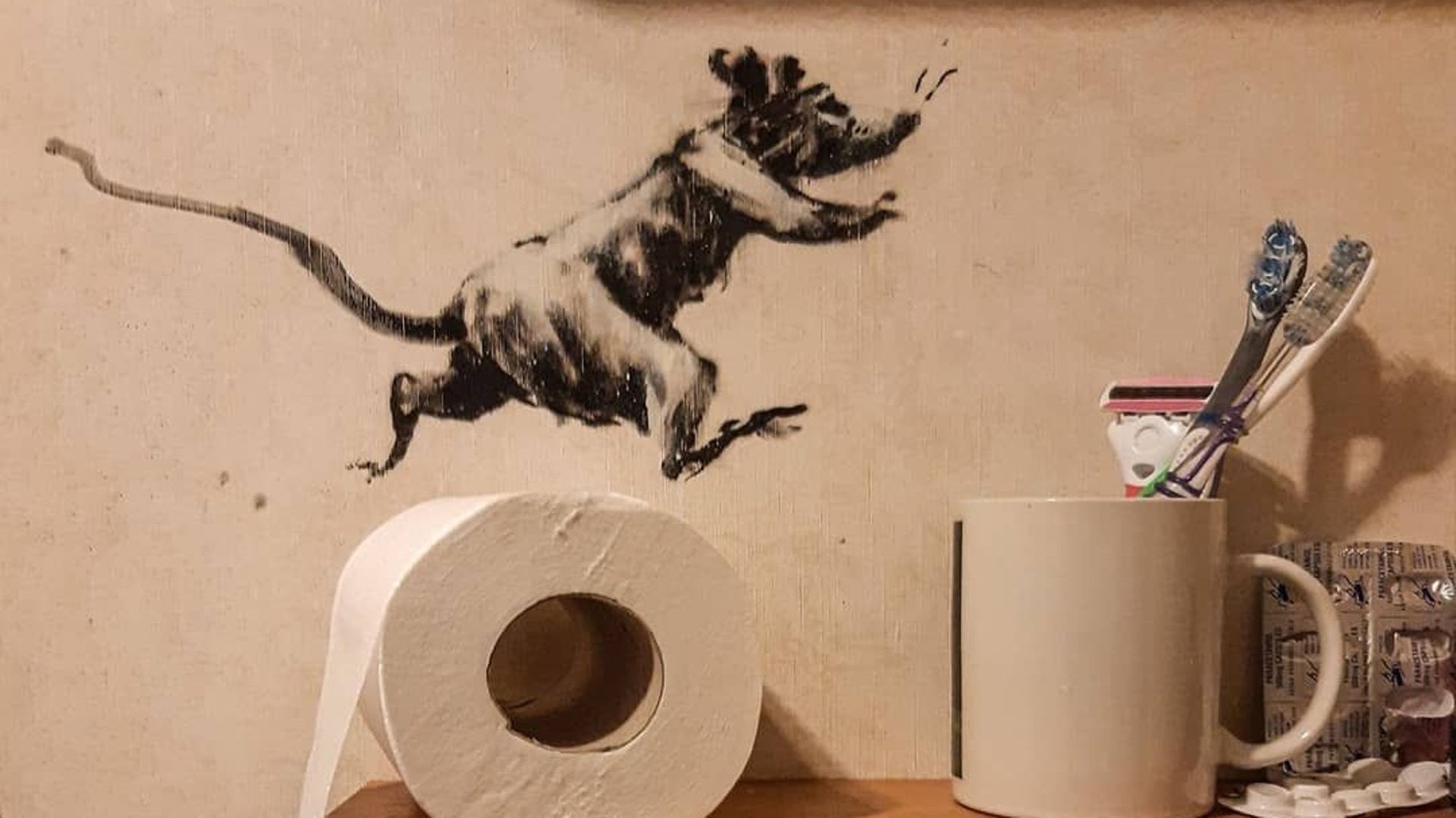 Un tableau de Banksy contre le consumérisme… bientôt en vente 