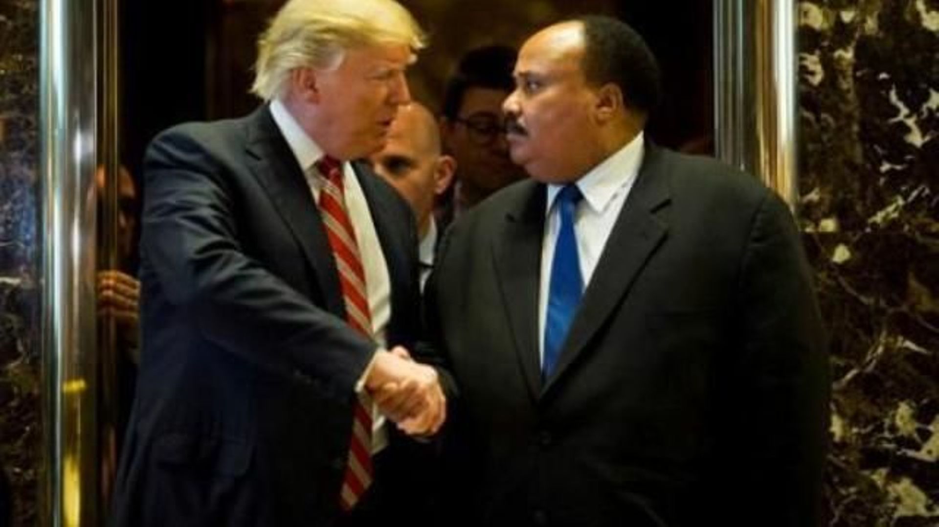 Trump rencontre le fils de Martin Luther King