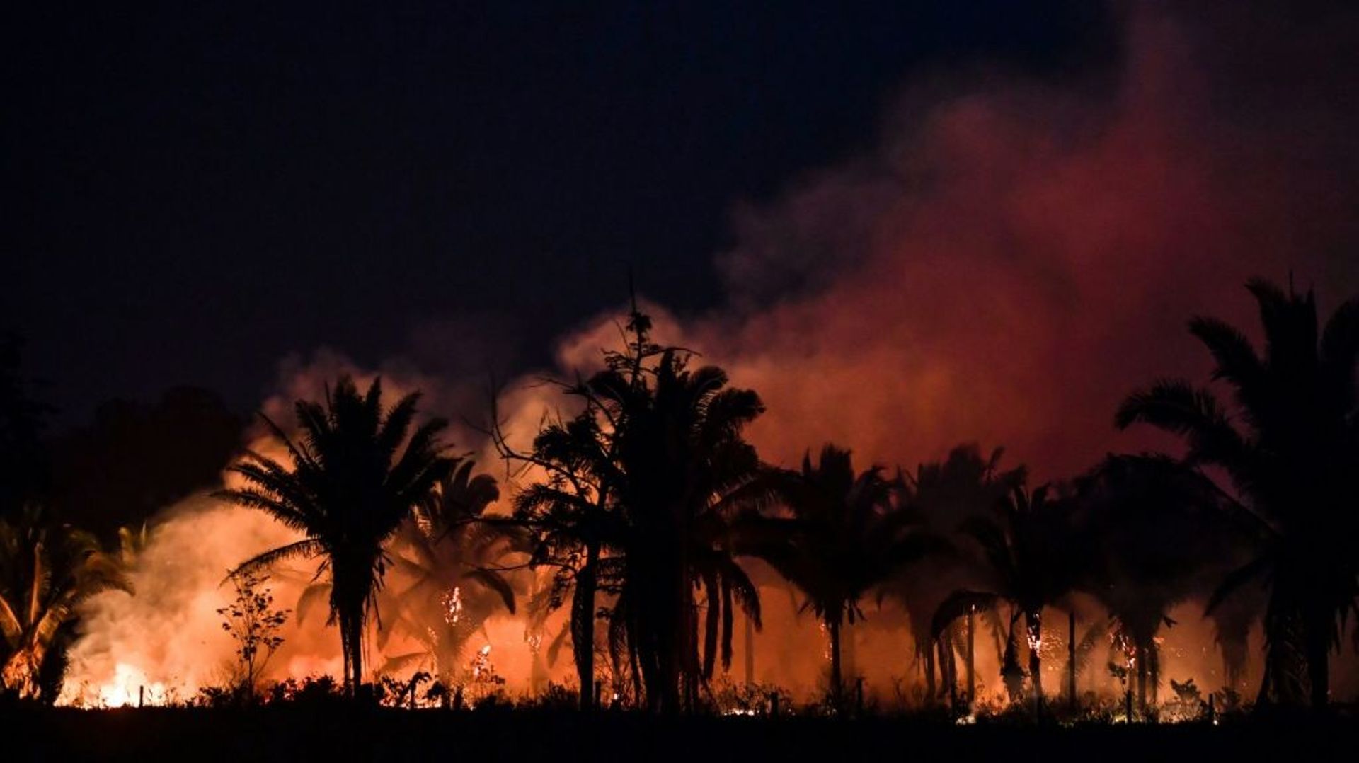 Incendie dans la forêt amazonienne, près de Itaituba, dans l'Etat de Para, au Brésil, le 10 septembre 2019