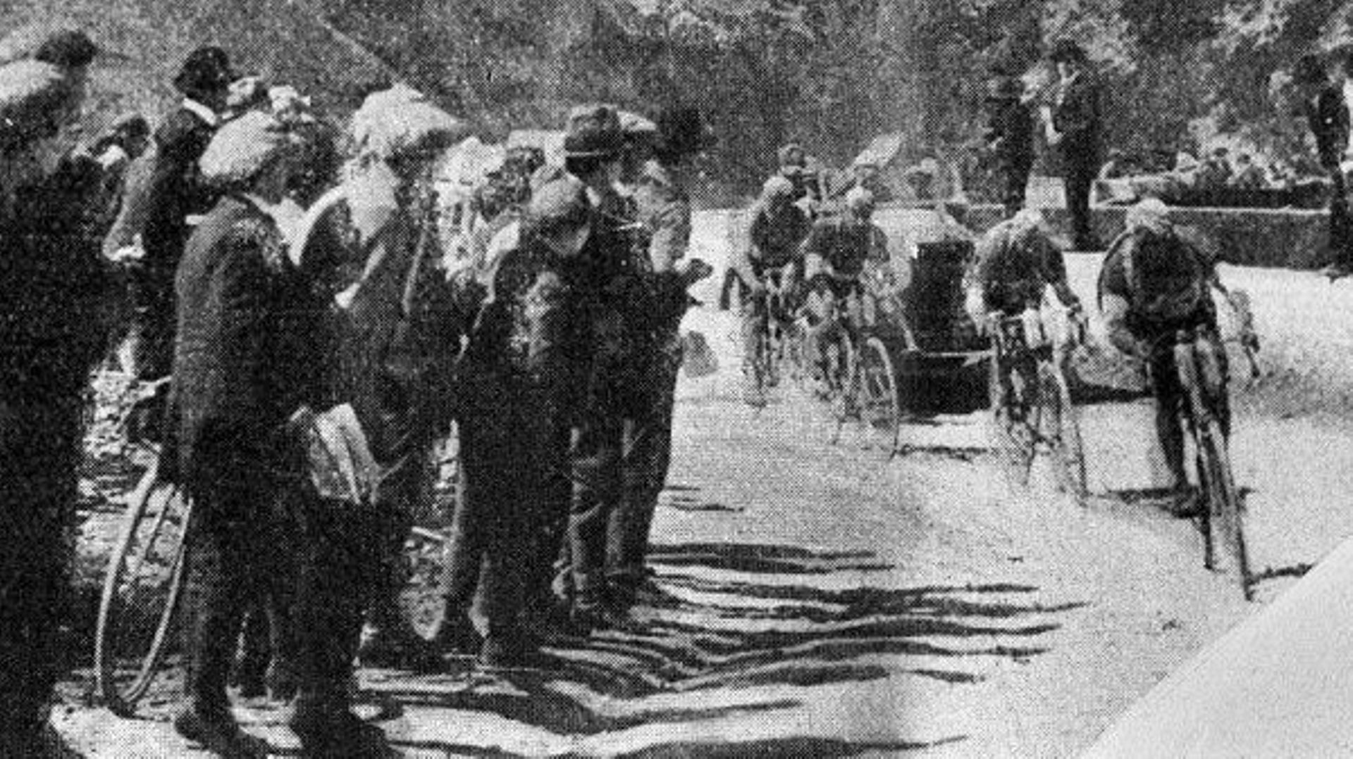 Les coureurs en plein effort