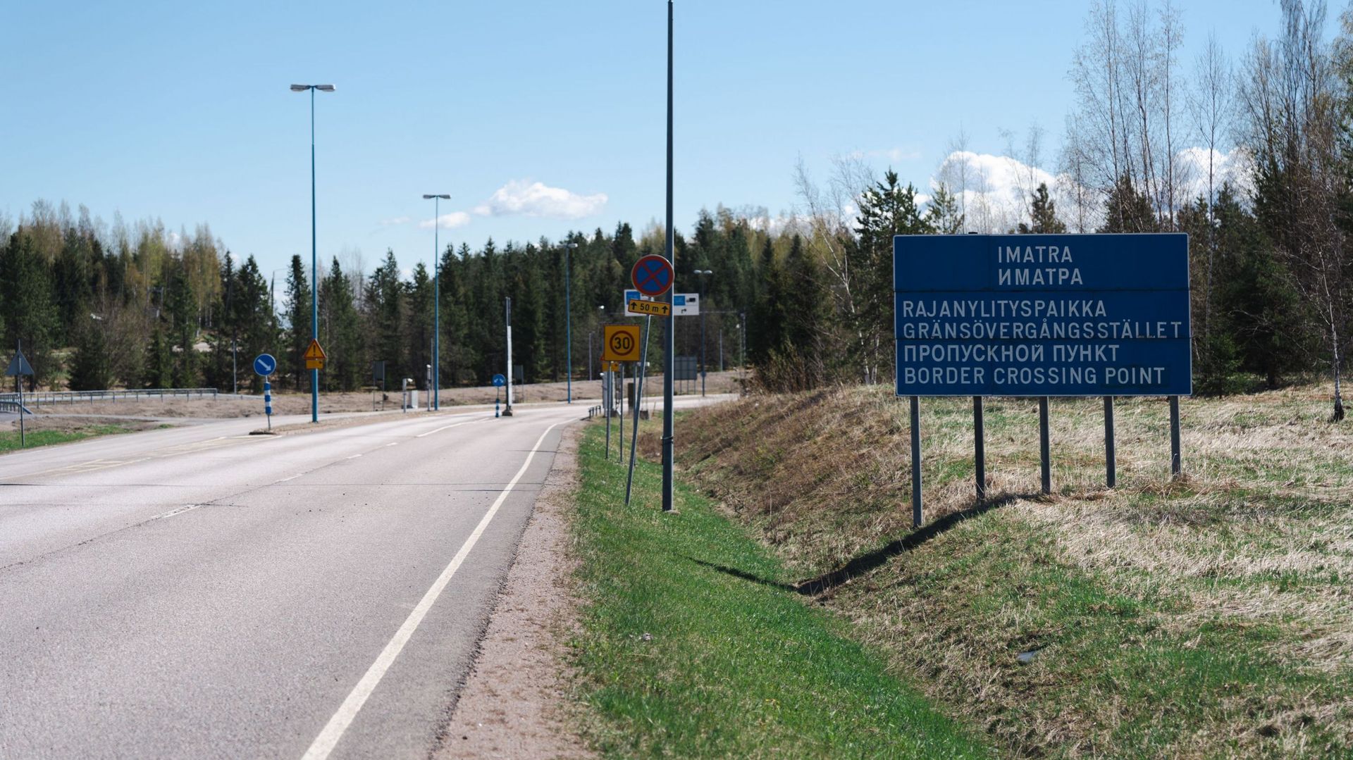 Photo prise à Imatra, à la frontière entre la Finlande et la Russie