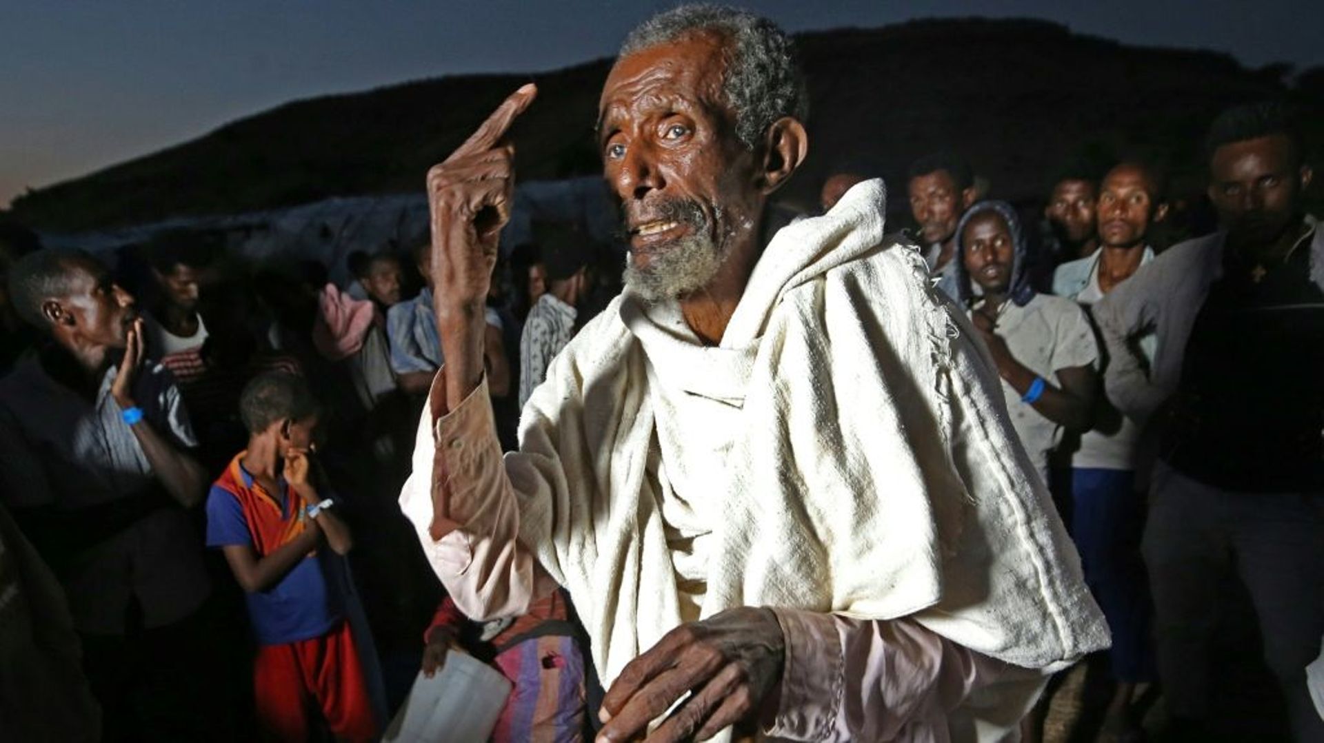 Des réfugiés chassés par les combats dans la région éthiopienne du Tigré, dans le camp d'Oum Raquba, dans l'Est du Soudan, le 19 novembre 2020