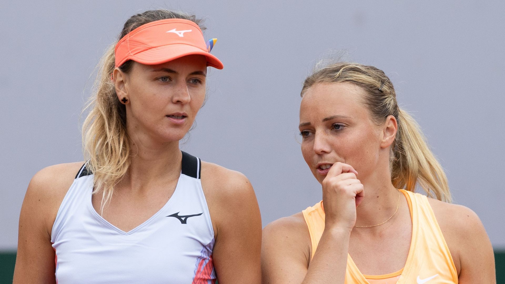 Maryna Zanevska et Kimberley Zimmermann ont été éliminées en quart de finale du double.