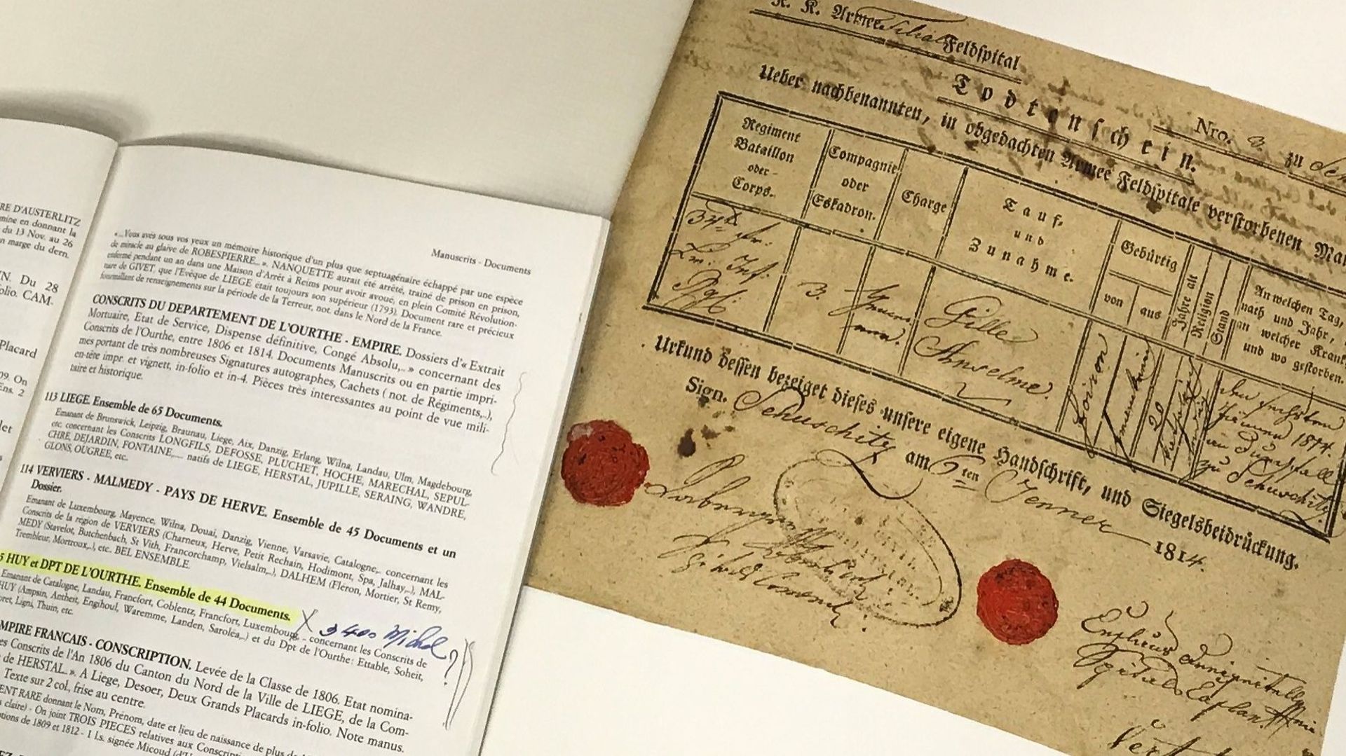 Une hutoise rend des documents volés aux Archives de l'Etat