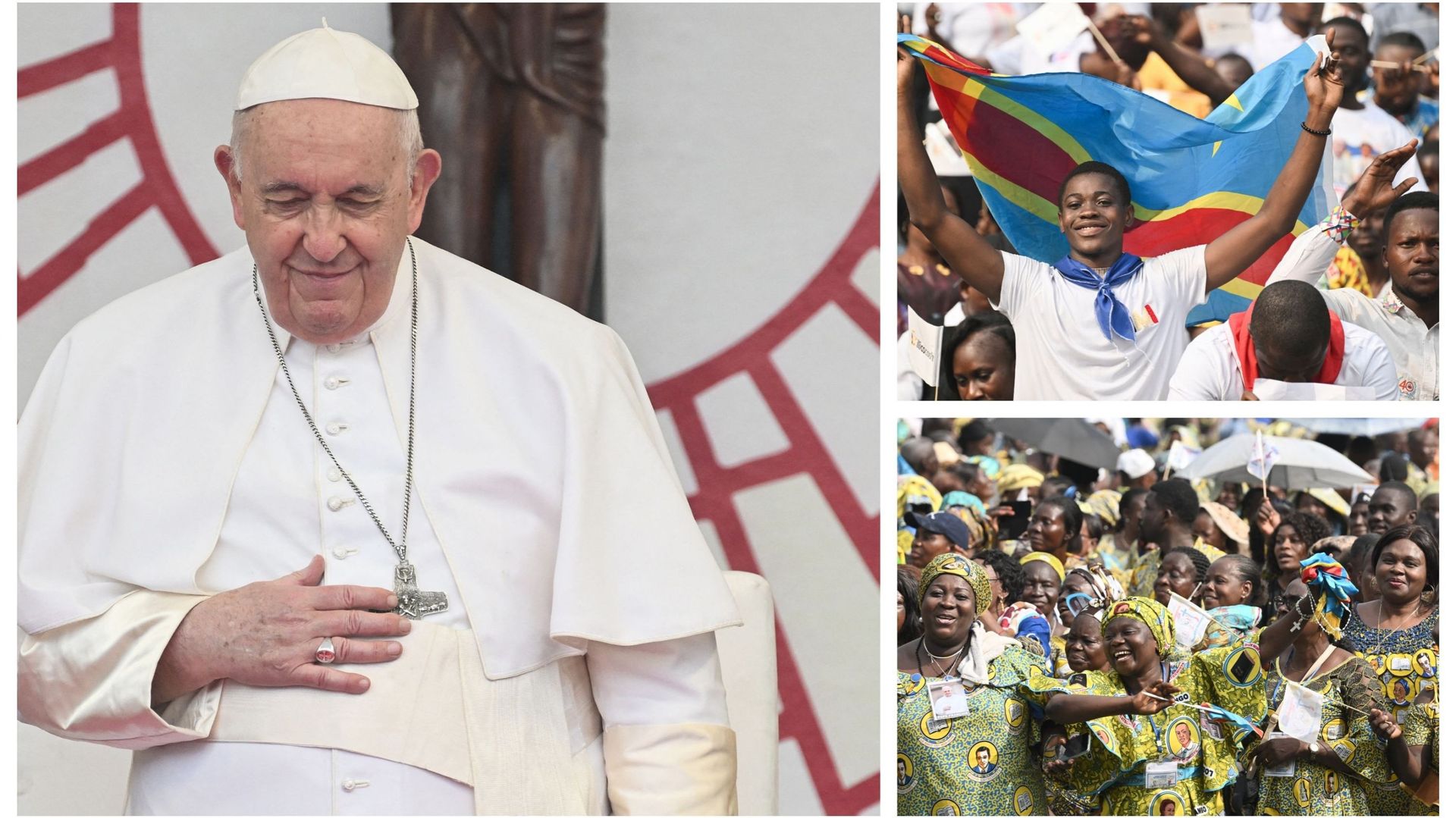 Le pape François à Kinshasa, ce 2 février