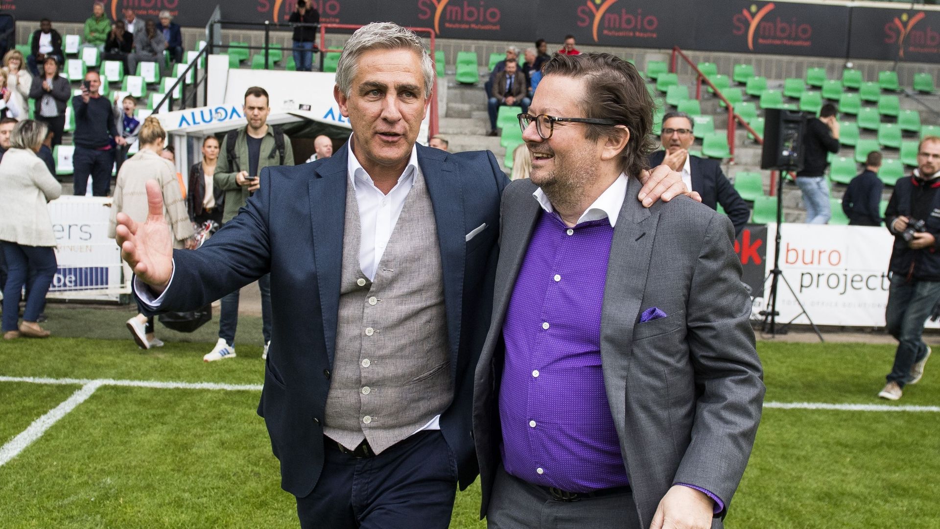 Thierry Dailly (RWDM) et Marc Coucke (Anderlecht)