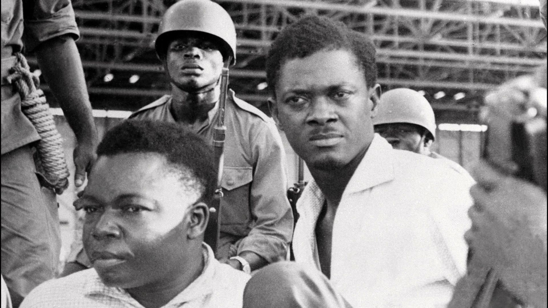 Patrice Lumumba au moment de son arrestation