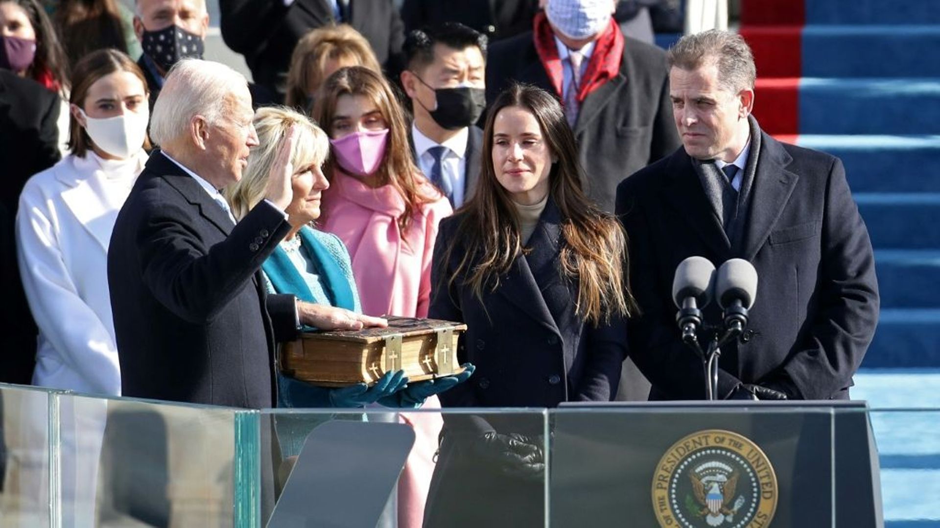 Joe Biden lors de sa cérémonie d'investiture, à Washington, le 20 janvier 2021