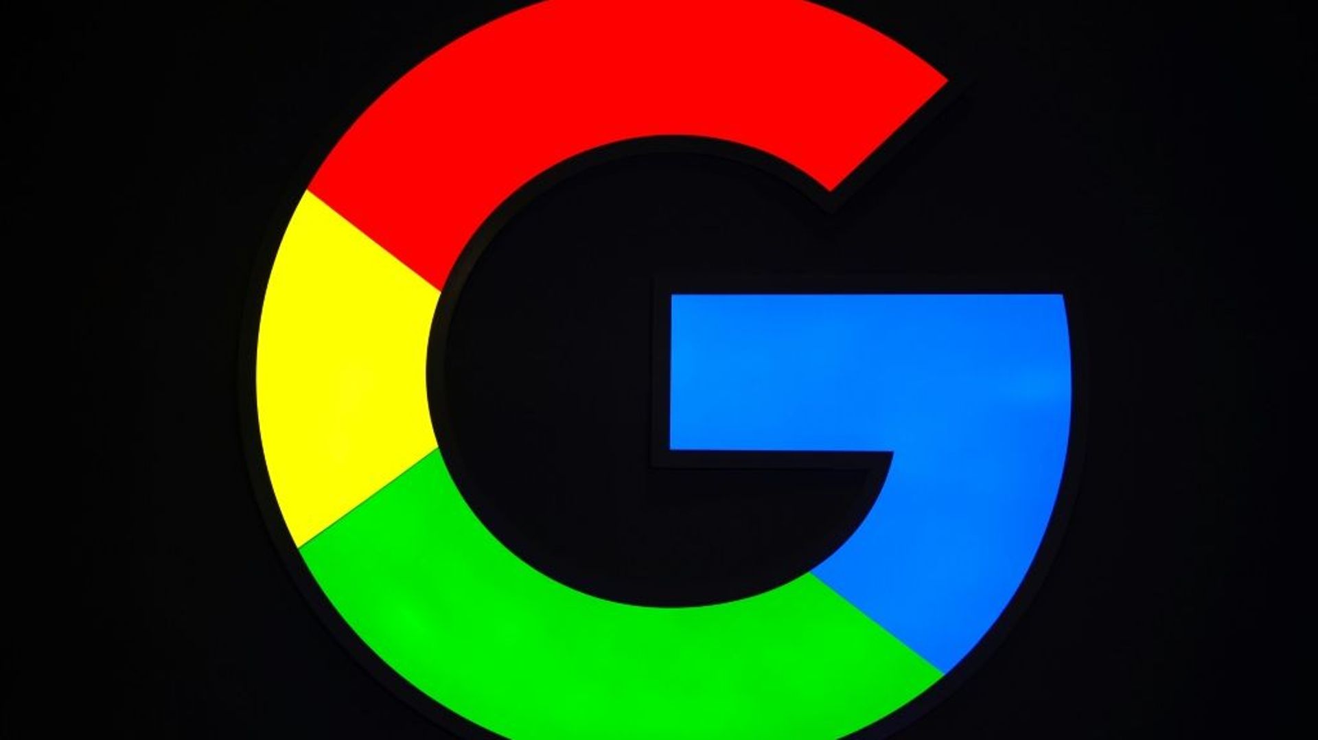 Le logo de Google photographié le 25 février 2019 à Barcelone 