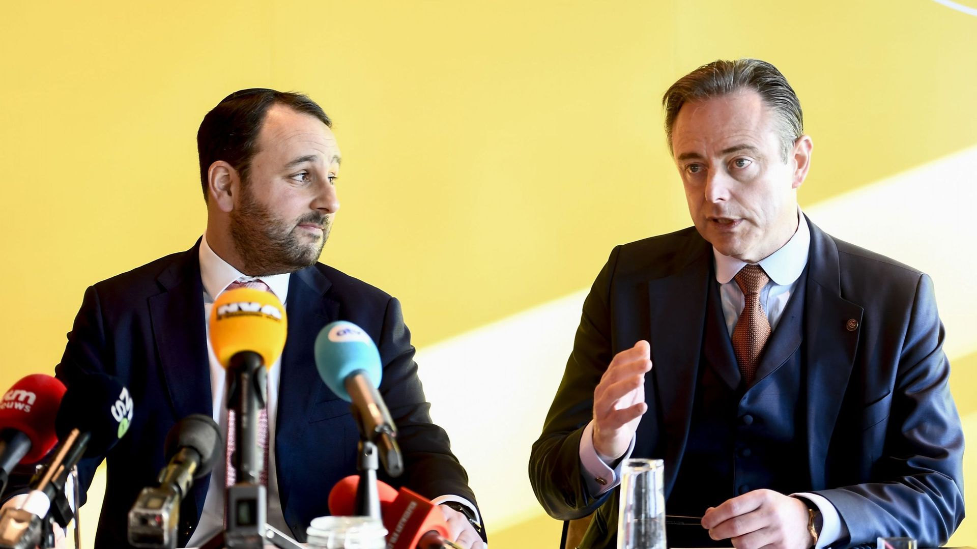 Michael Freilich et Bart De Wever en 2019