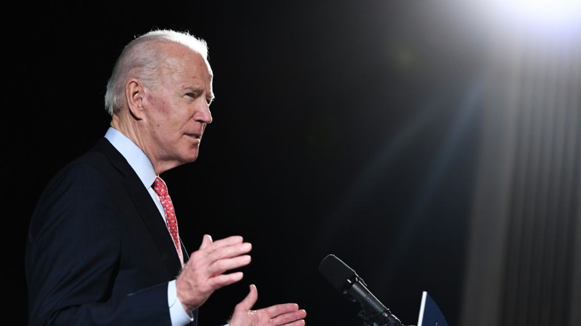 Joe Biden à Wilmington dans le Delaware, le 12 mars 2020
