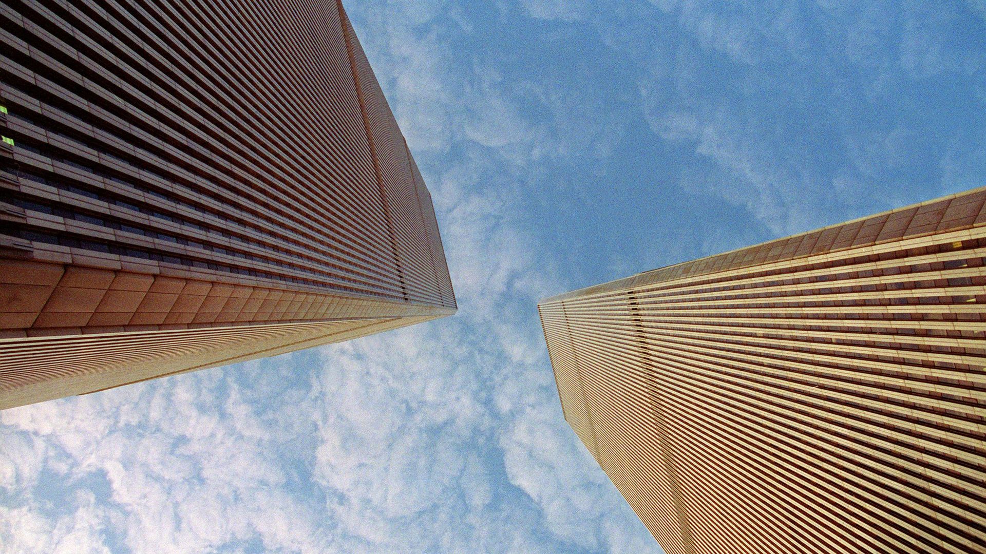 Une image des deux tours du World Trade Center, prise en 1992