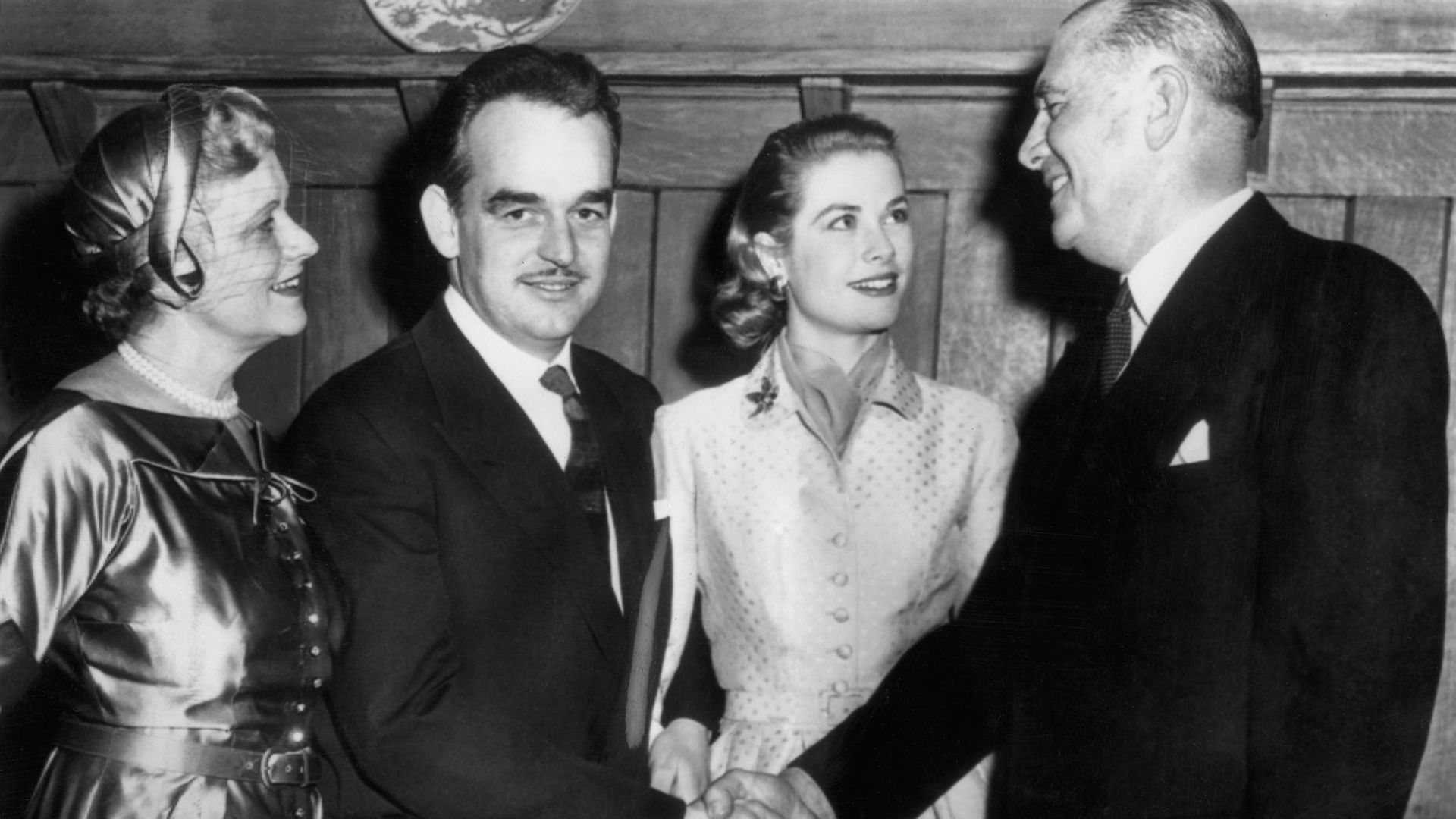 Margaret Kelly, Rainier III de Monaco, Grace Kelly, John Kelly, en 1956