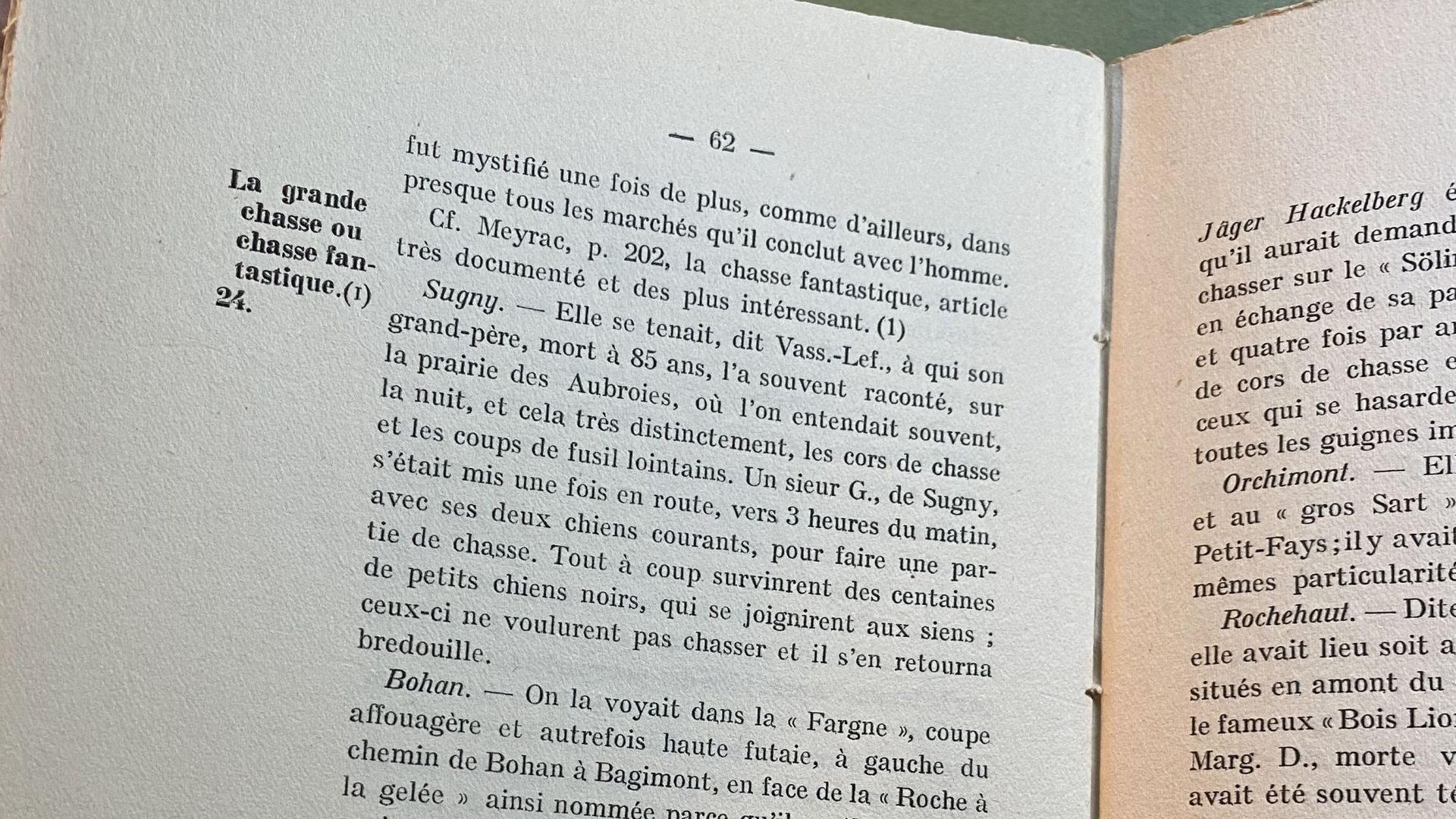 Extrait de Th. Delogne, "L’Ardenne méridionale belge. Une page de son histoire et son folklore. Suivi du Procès des Sorcières de Sugny en 1657", Bruxelles, 1914.