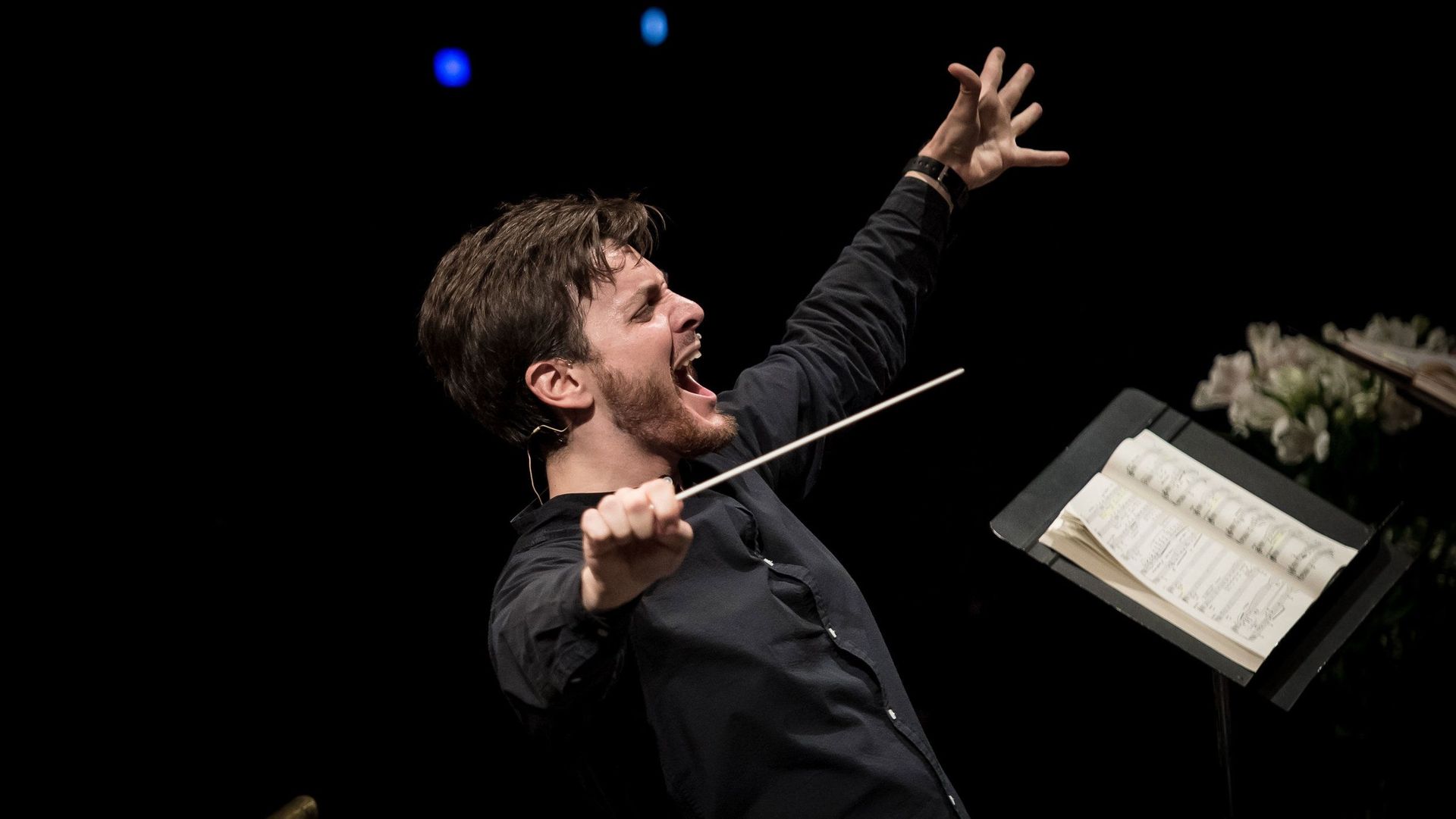Le chef d’orchestre italien Michele Spotti, deuxième prix de la première édition du Concours Fondation Polycarpe, Concours International de Chefs d’orchestre d’opéra