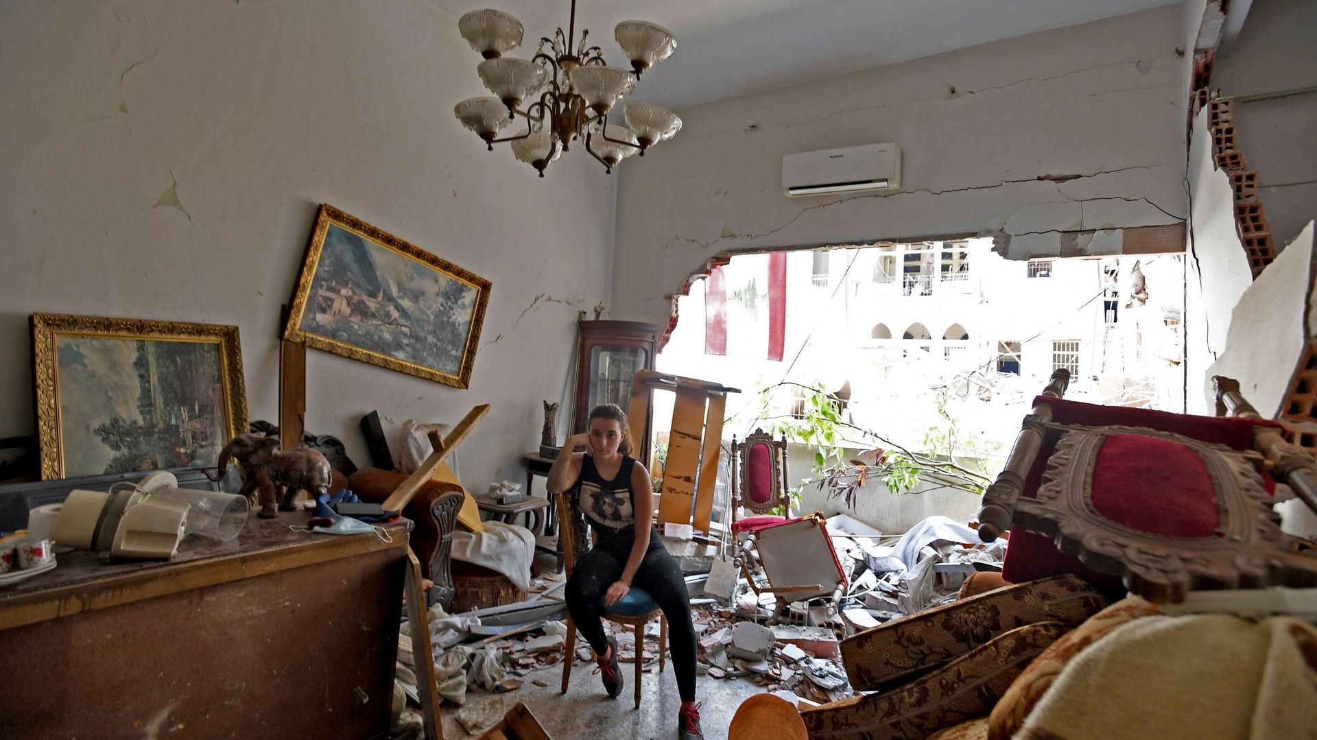 La double explosion à Beyrouth a détruit des milliers de logements. 